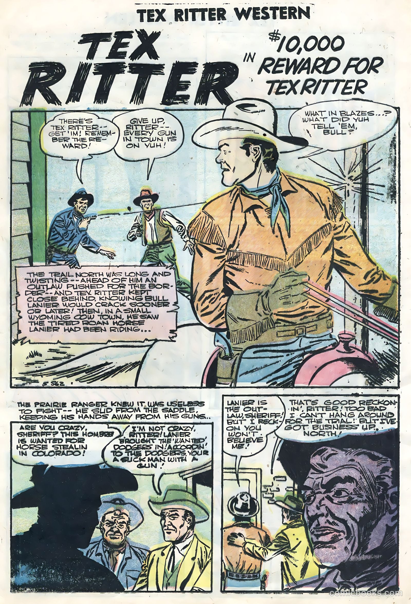 Tex Ritter Western #32 (1956) — page 21 of 36