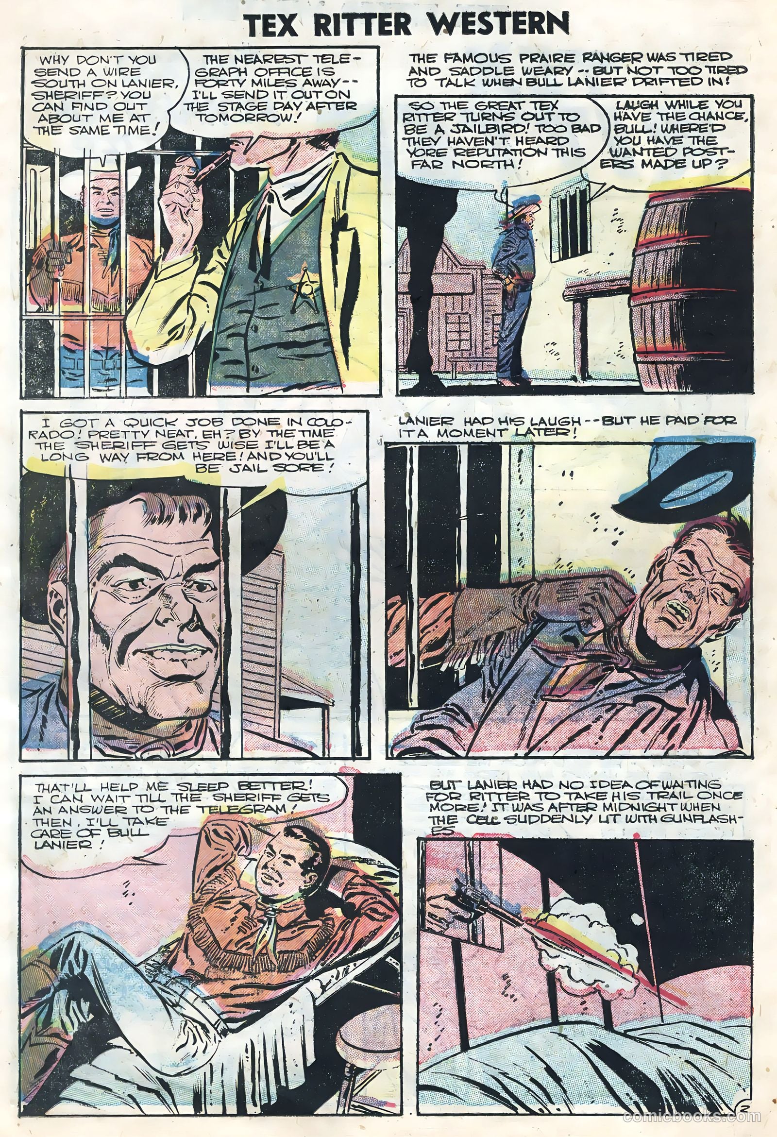 Tex Ritter Western #32 (1956) — page 22 of 36