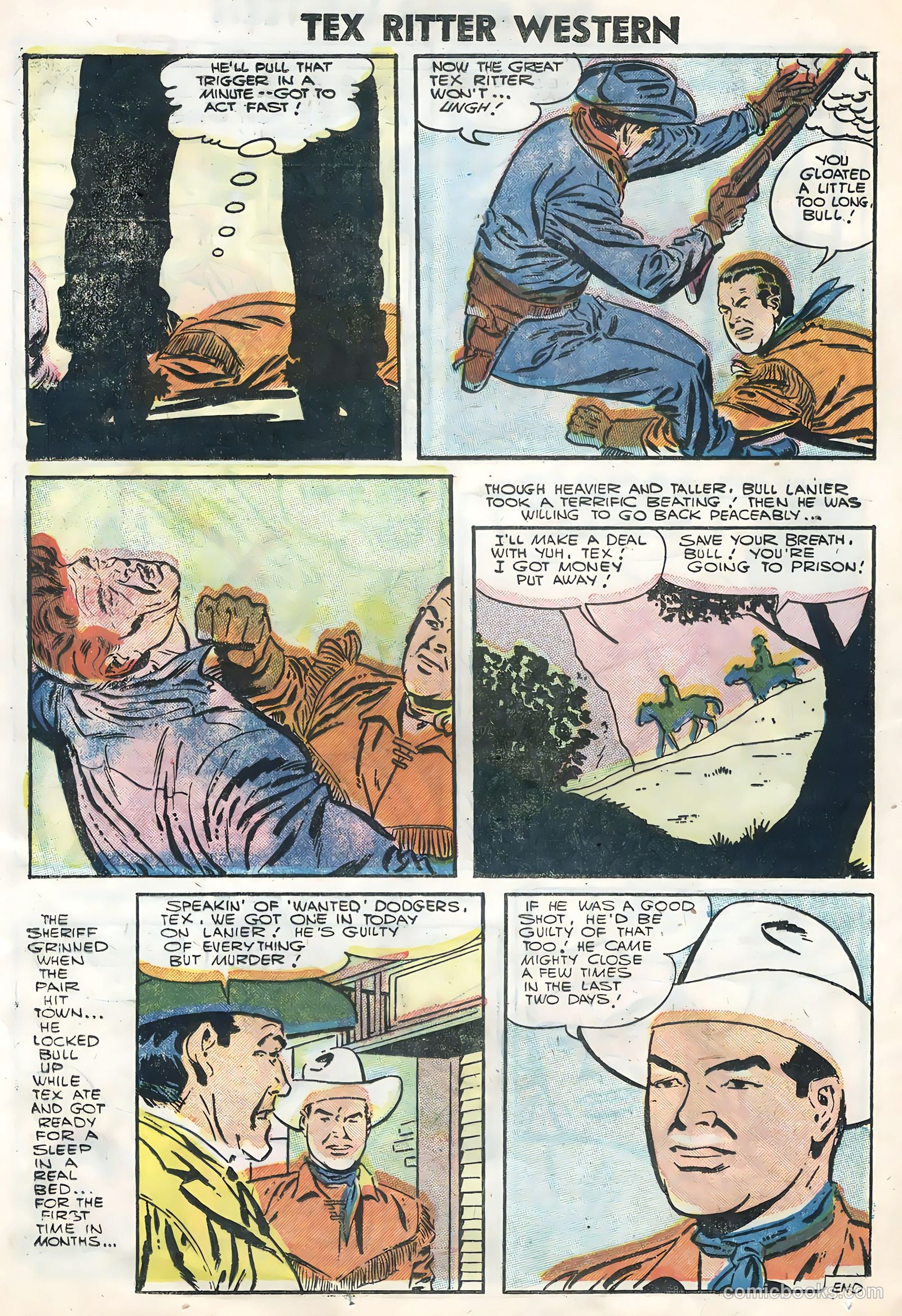 Tex Ritter Western #32 (1956) — page 24 of 36