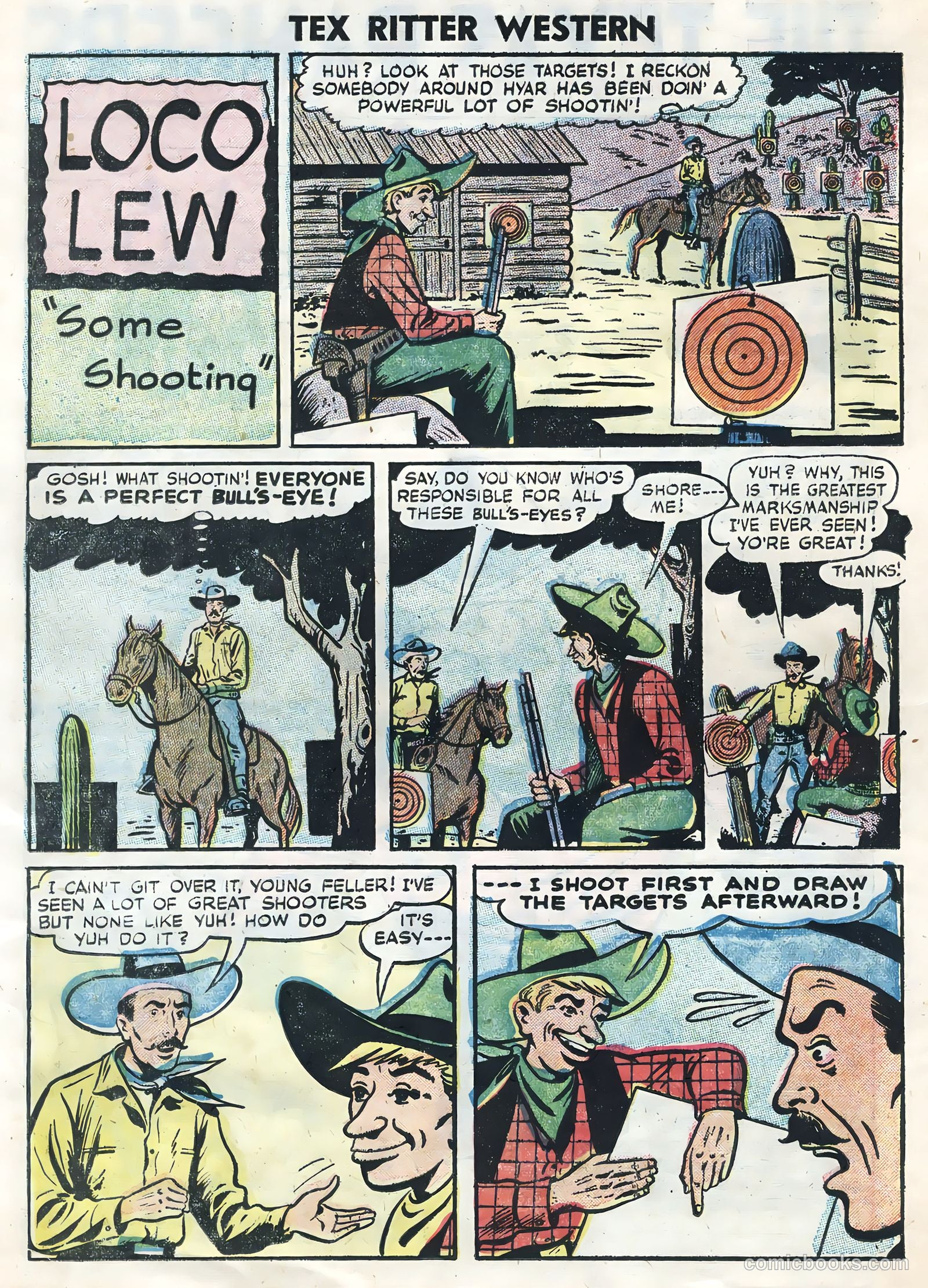 Tex Ritter Western #32 (1956) — page 26 of 36