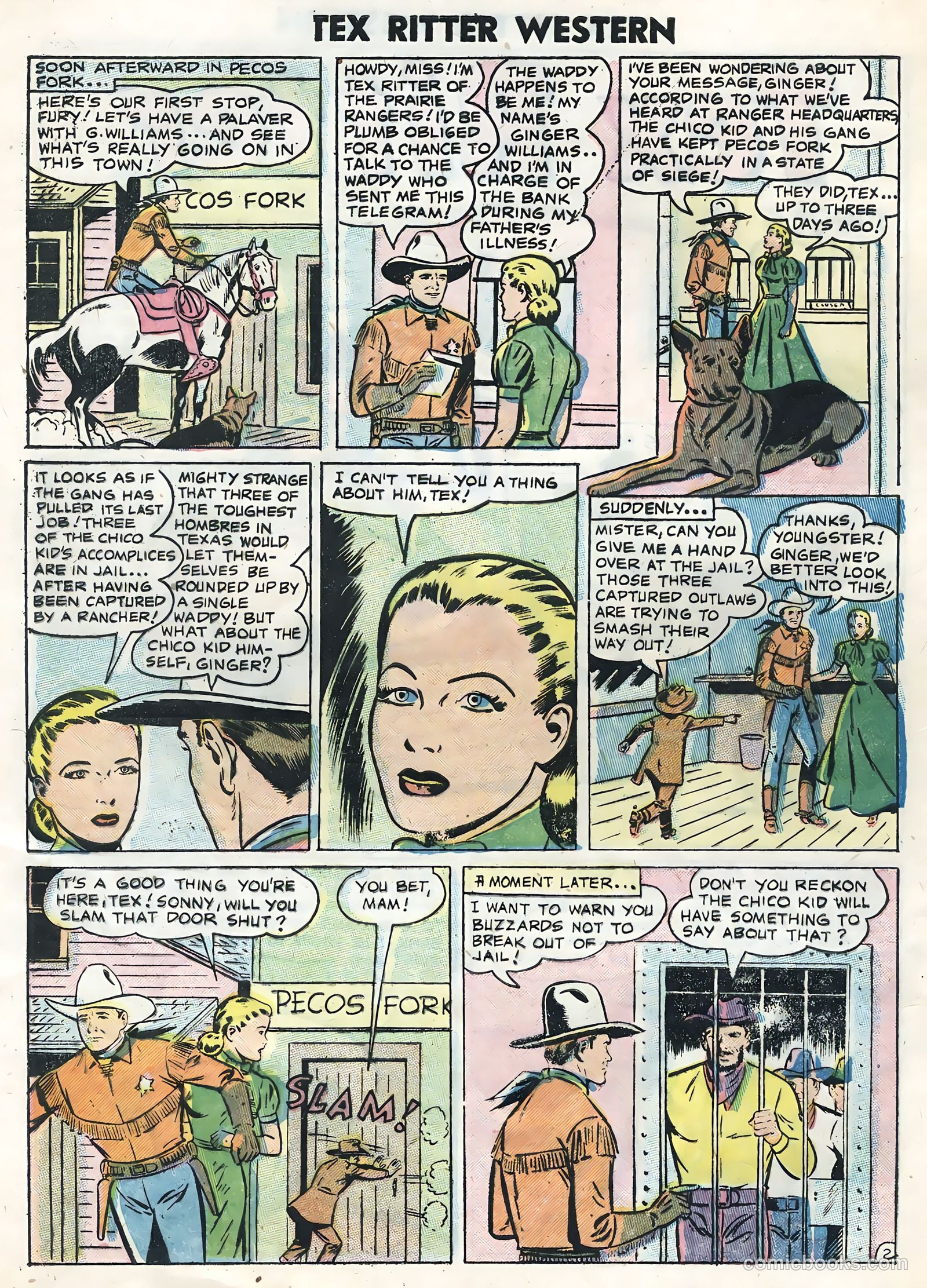 Tex Ritter Western #32 (1956) — page 28 of 36
