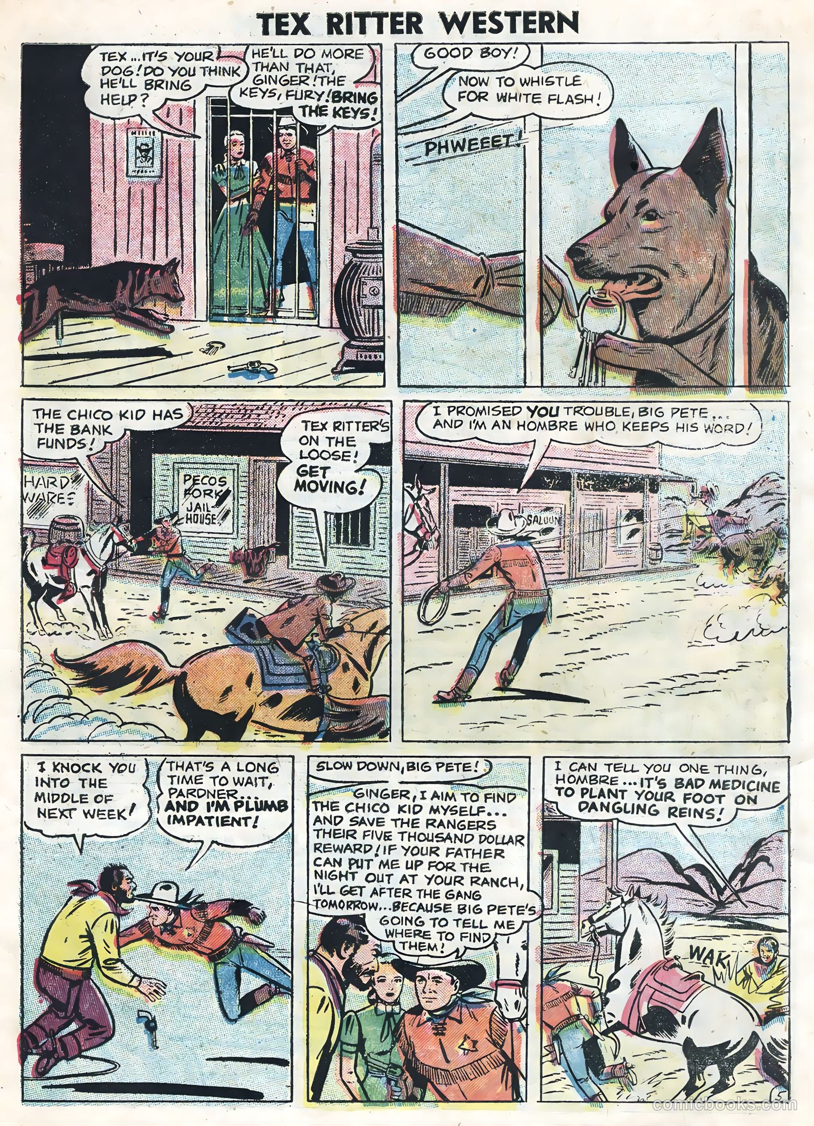 Tex Ritter Western #32 (1956) — page 31 of 36
