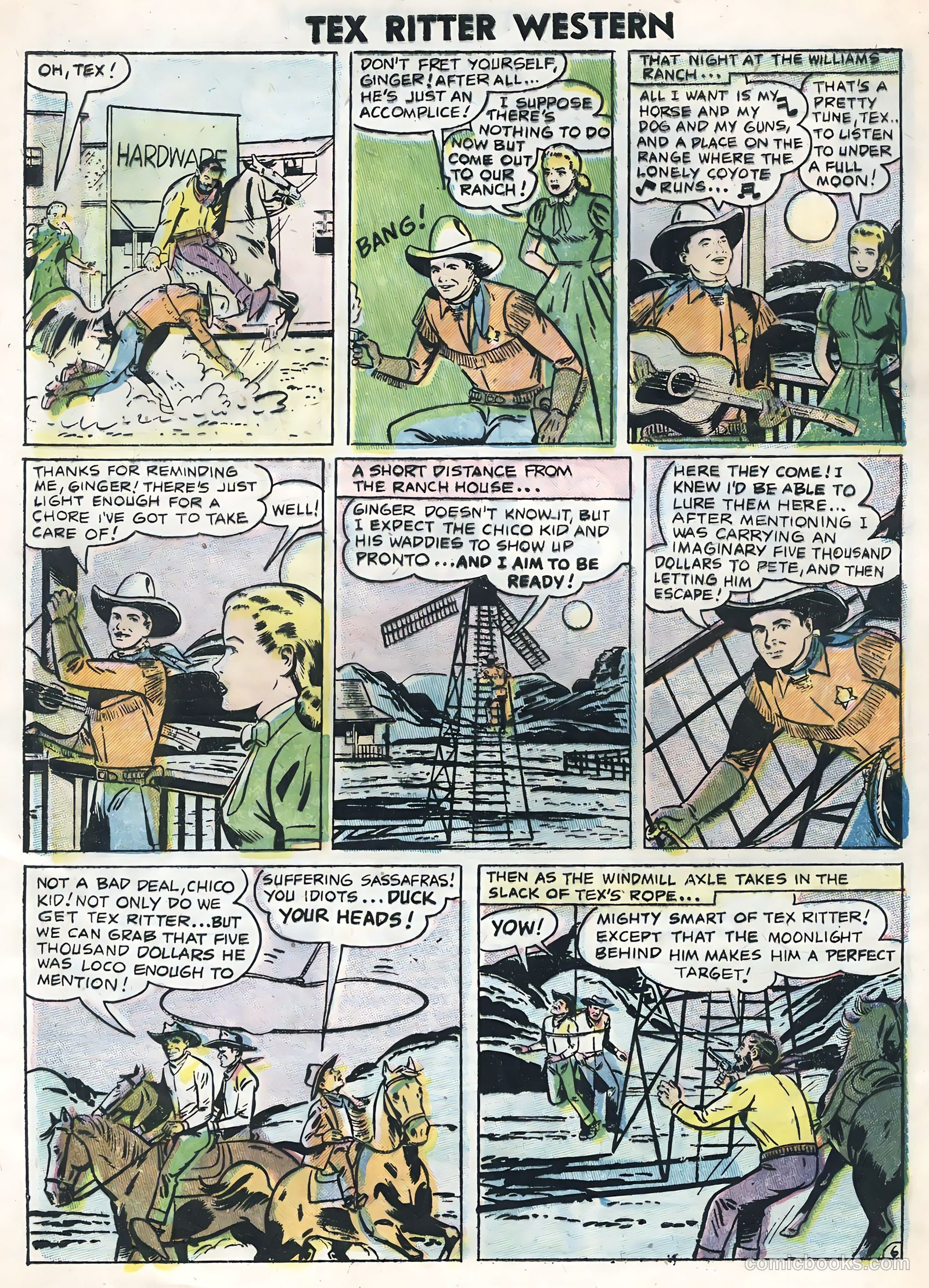 Tex Ritter Western #32 (1956) — page 32 of 36