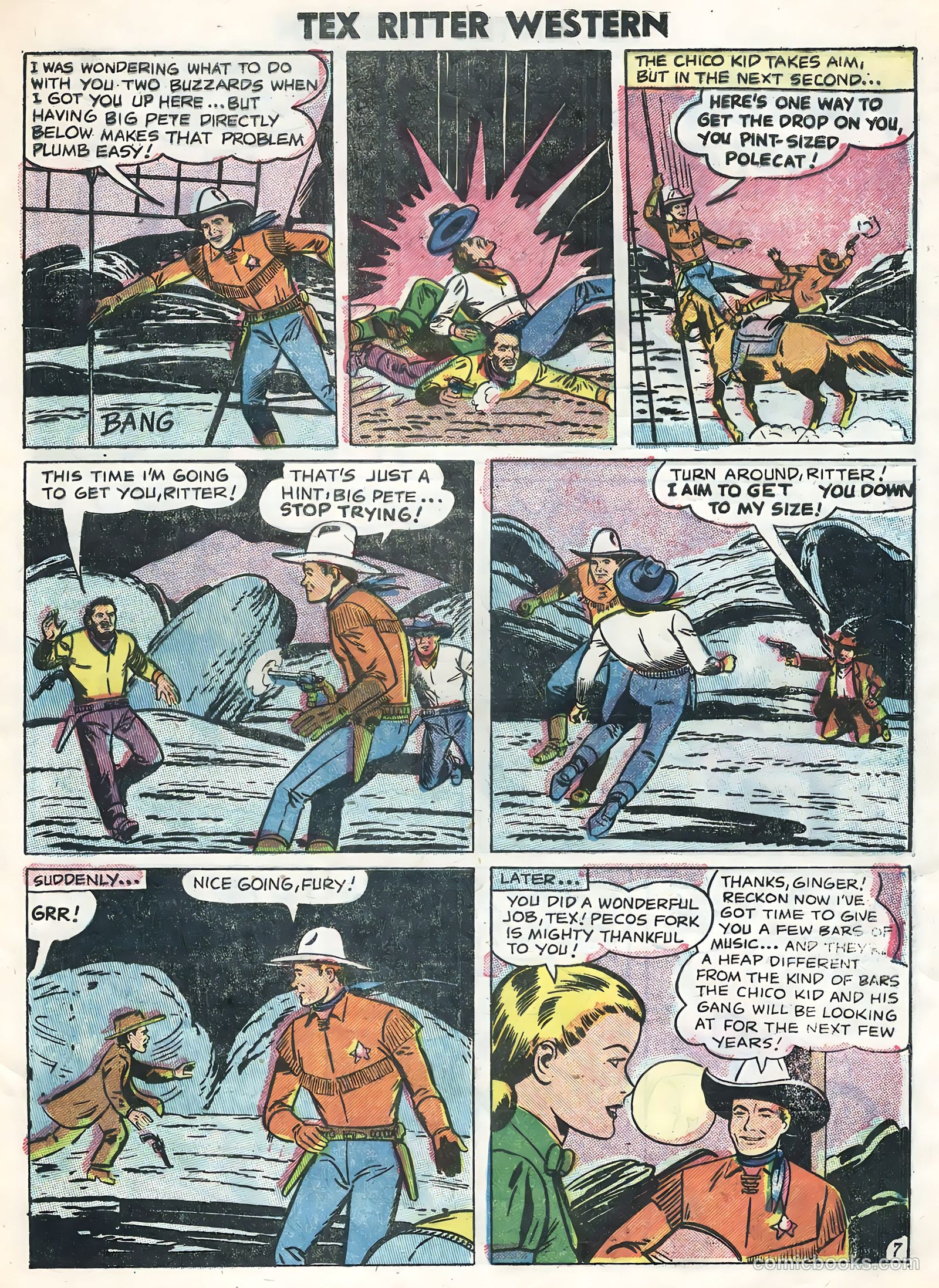 Tex Ritter Western #32 (1956) — page 33 of 36