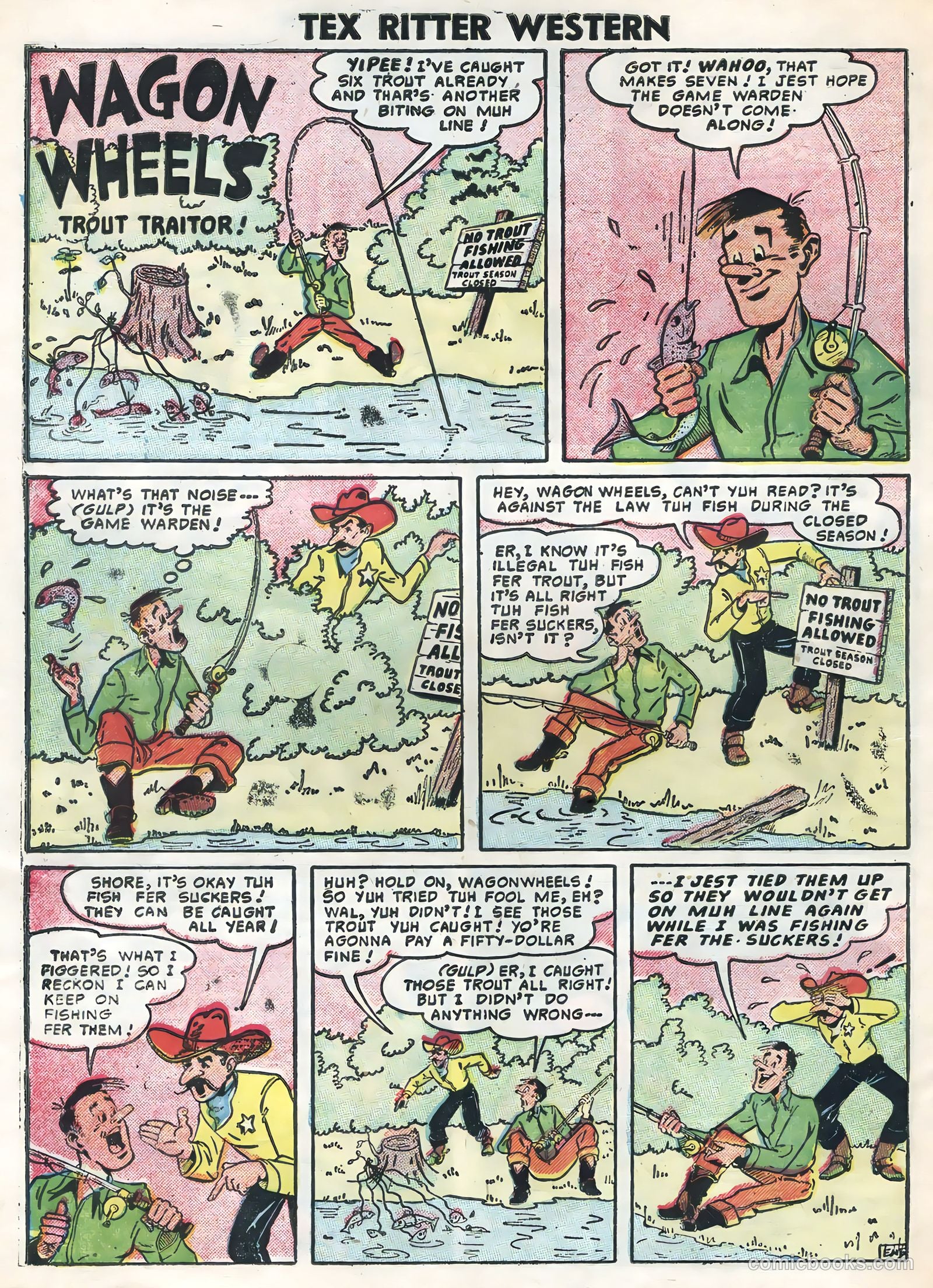 Tex Ritter Western #32 (1956) — page 34 of 36