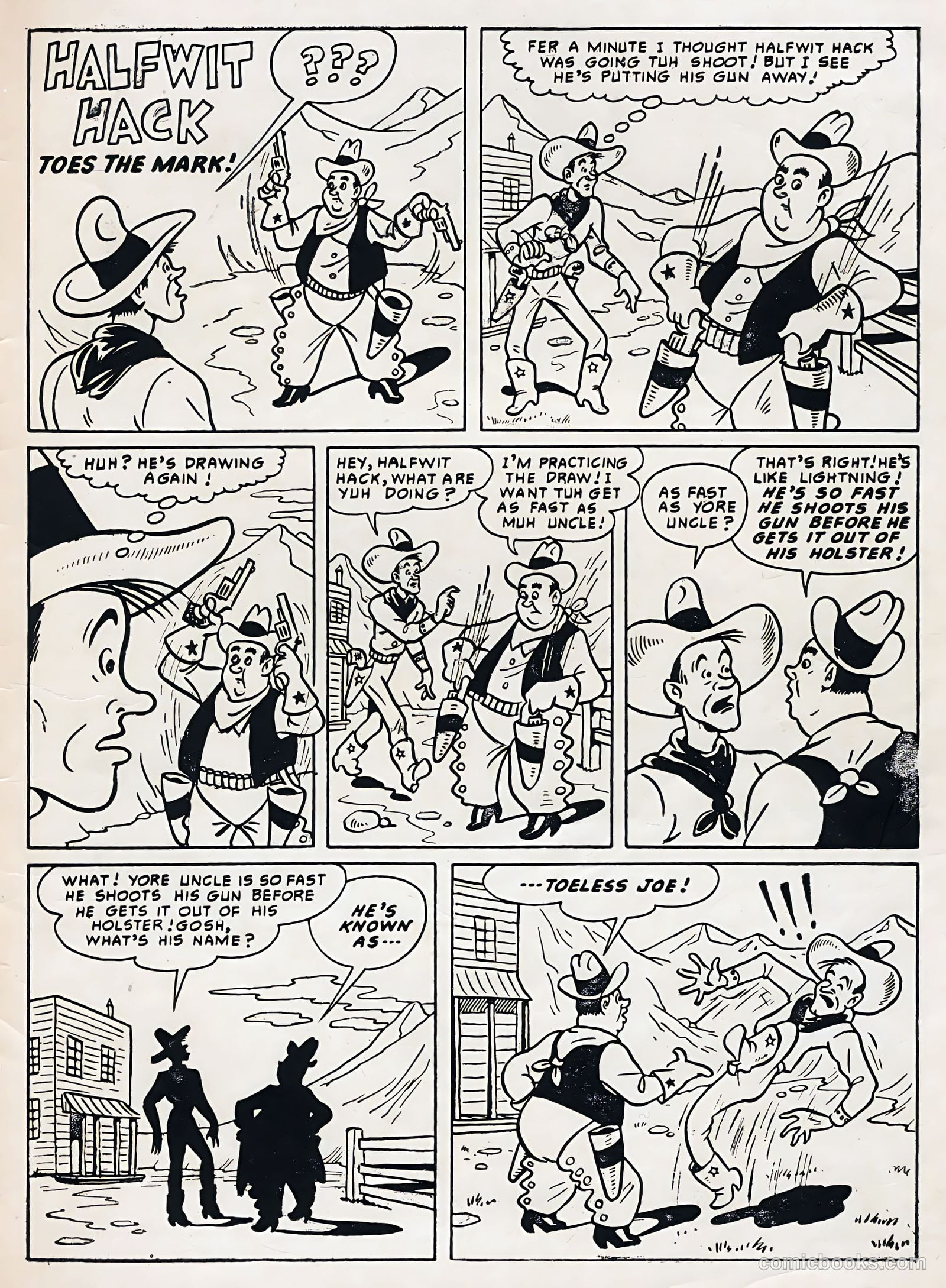 Tex Ritter Western #32 (1956) — page 35 of 36