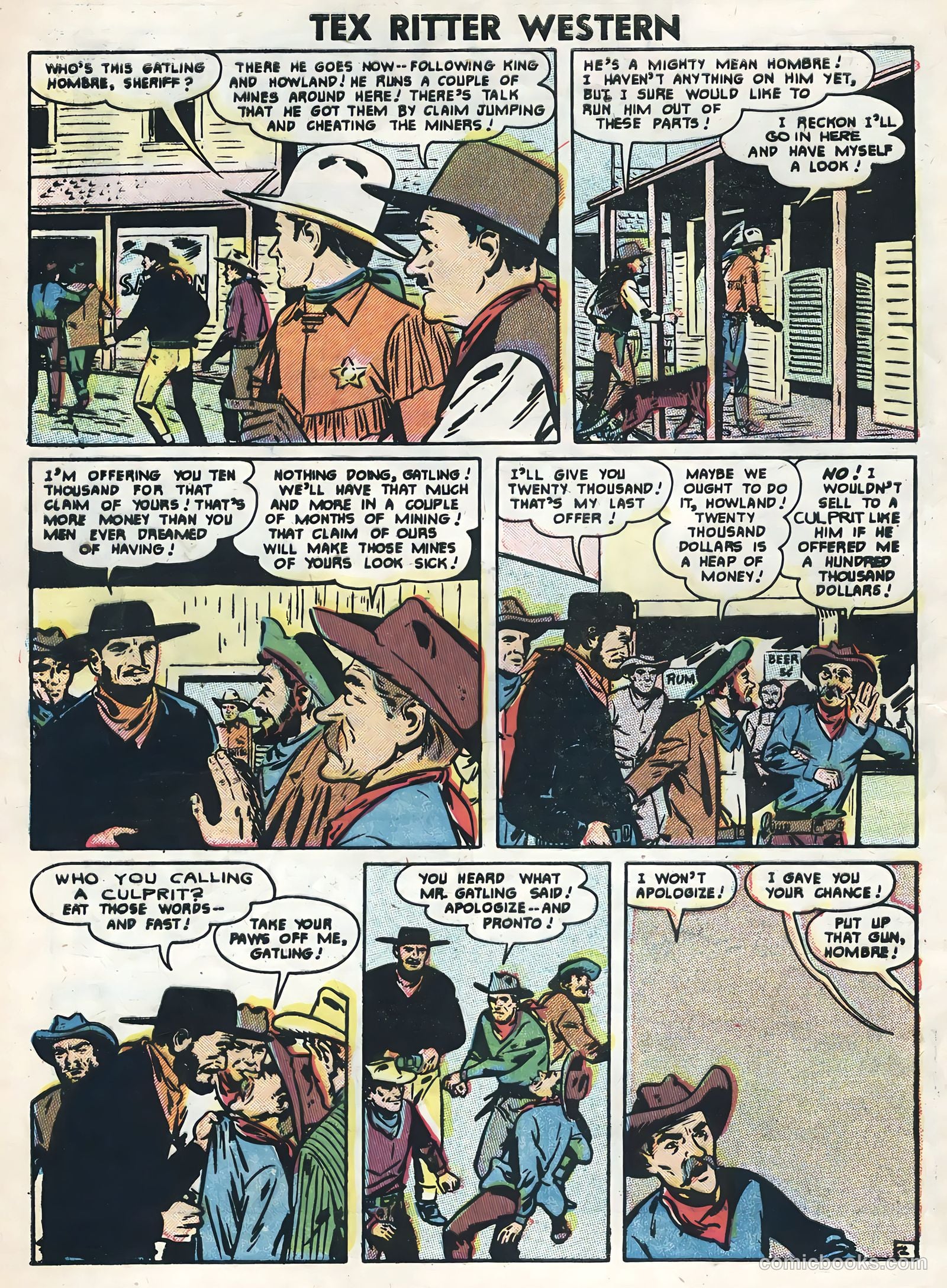 Tex Ritter Western #33 (1956) — page 4 of 36