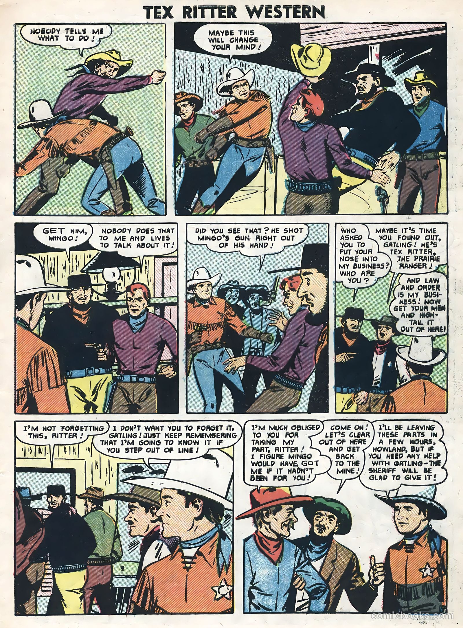 Tex Ritter Western #33 (1956) — page 5 of 36