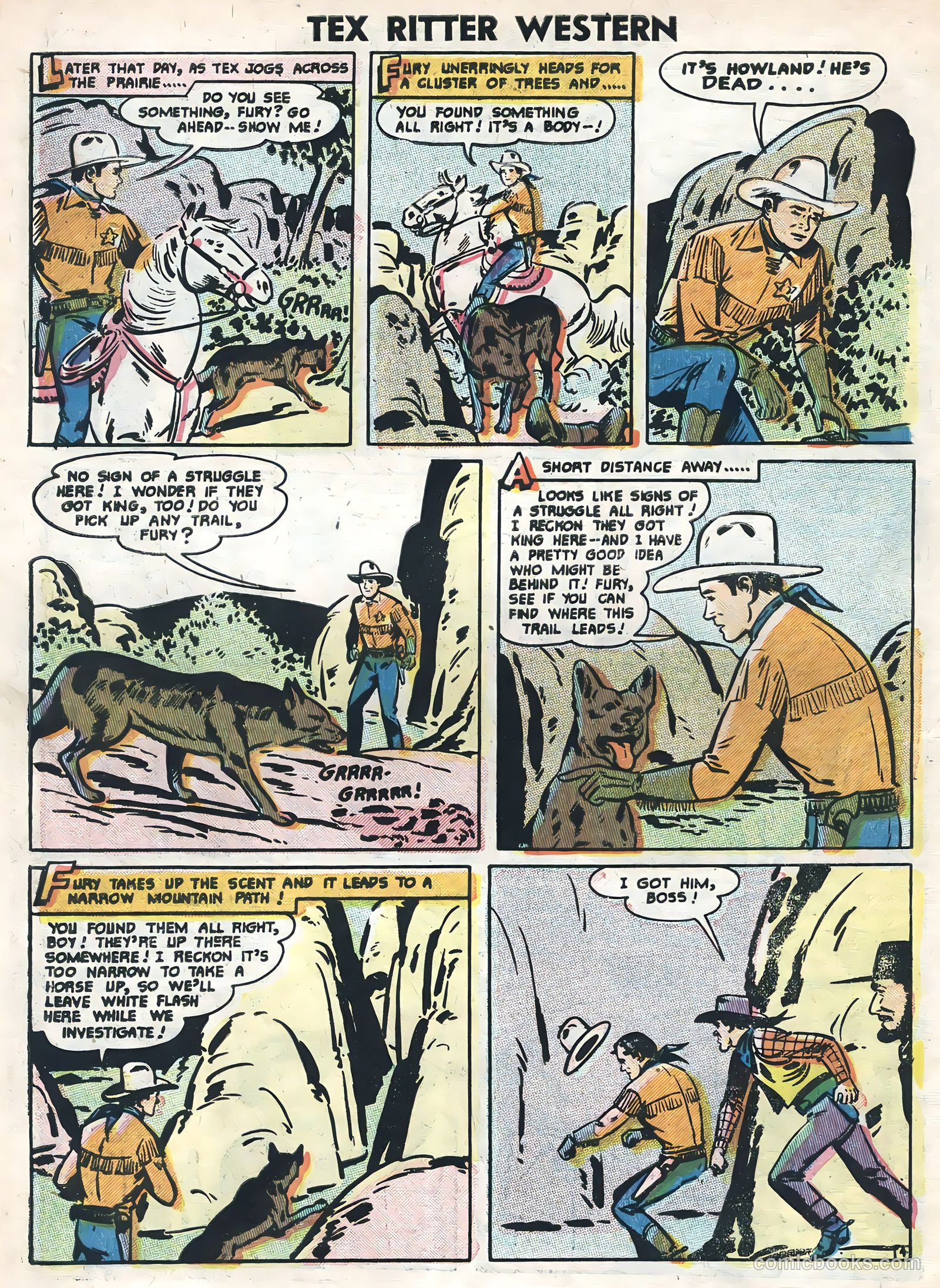 Tex Ritter Western #33 (1956) — page 6 of 36