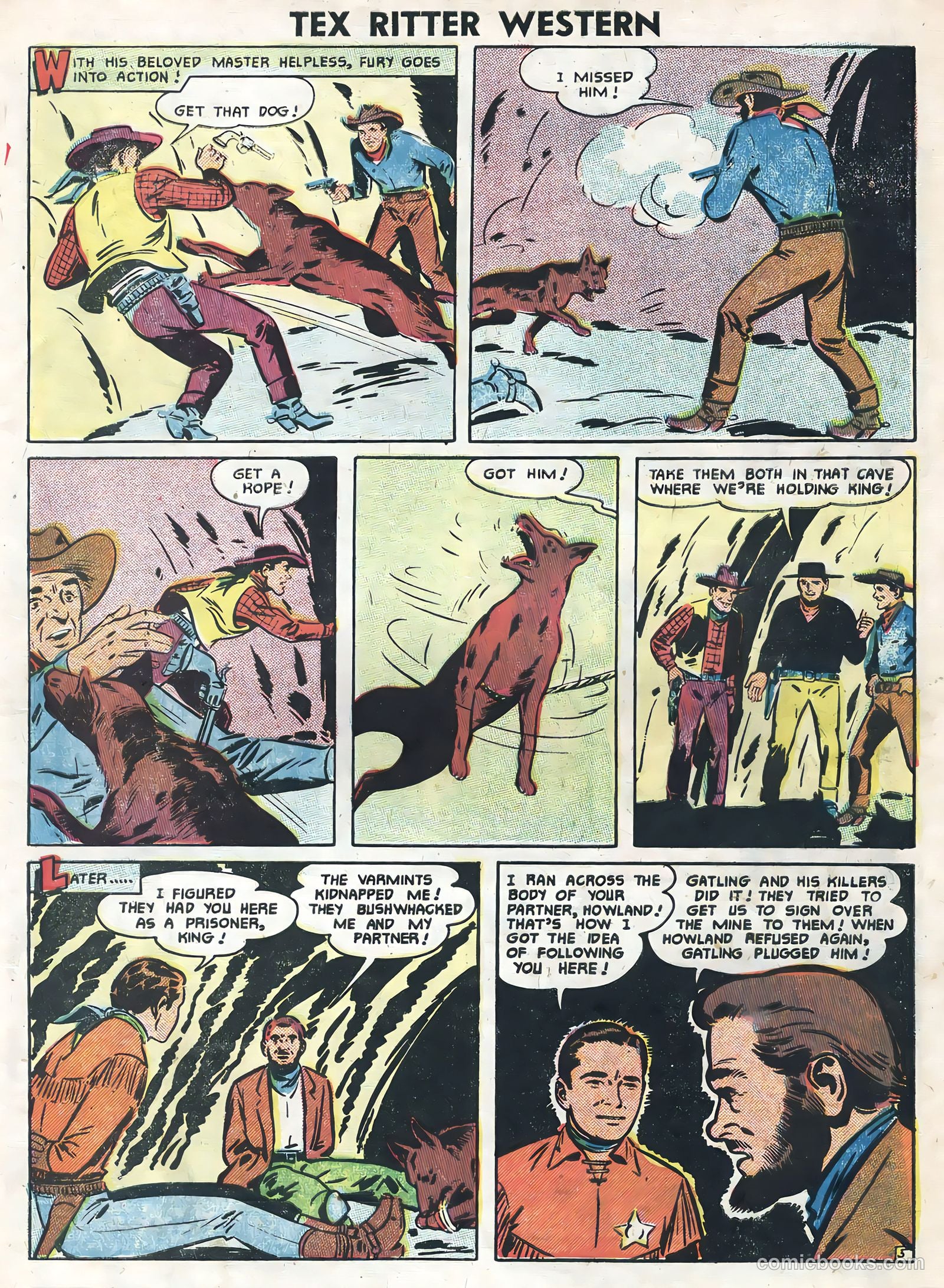Tex Ritter Western #33 (1956) — page 7 of 36