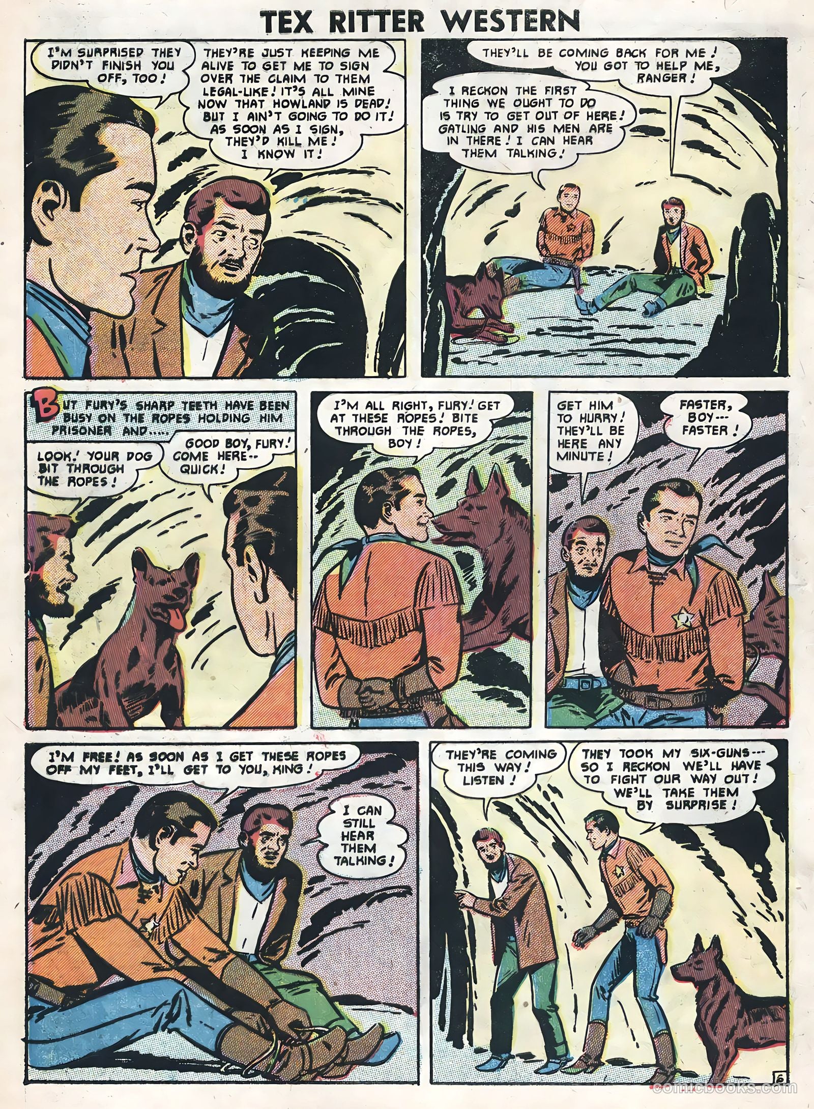 Tex Ritter Western #33 (1956) — page 8 of 36
