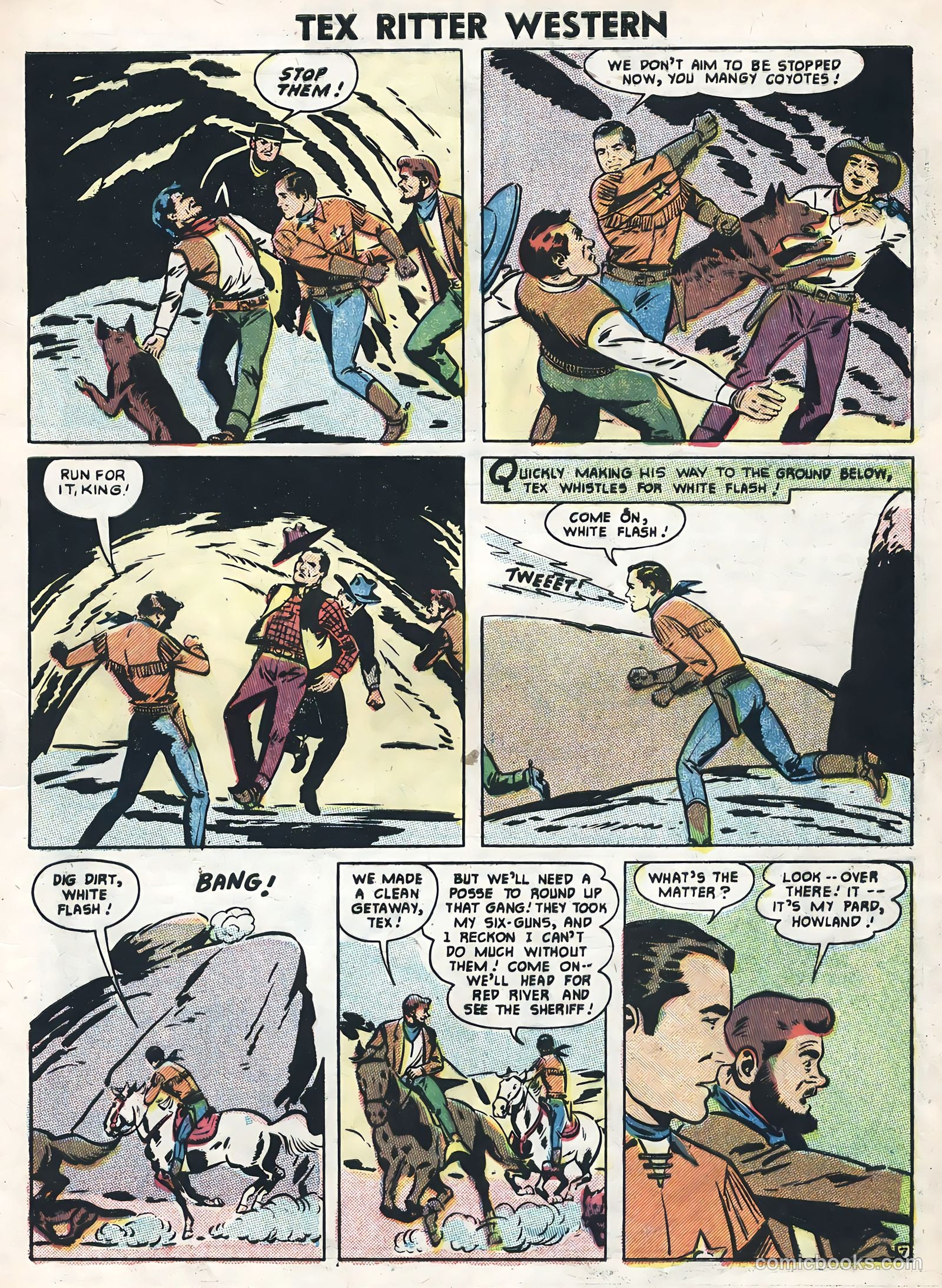 Tex Ritter Western #33 (1956) — page 9 of 36