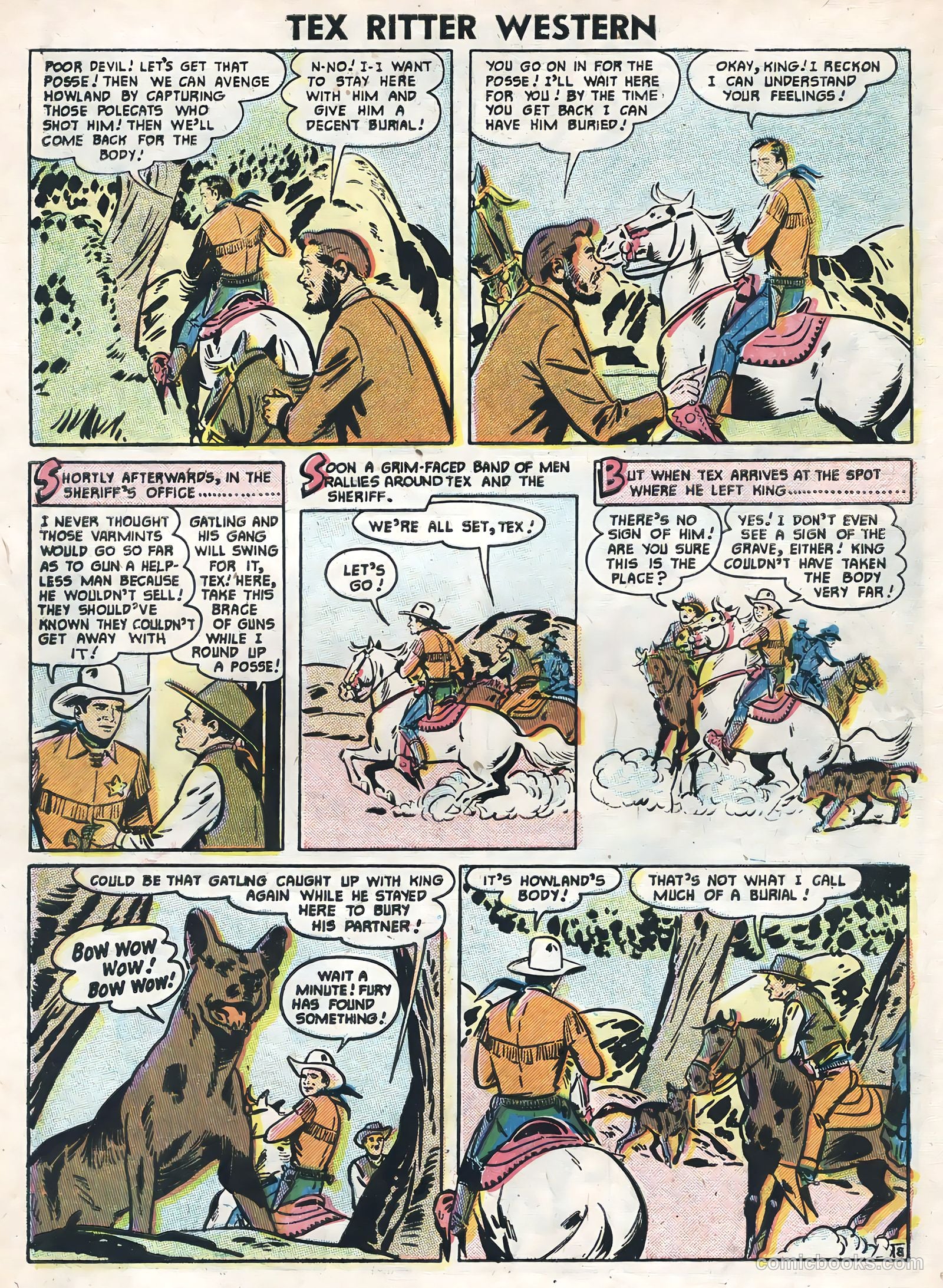 Tex Ritter Western #33 (1956) — page 10 of 36