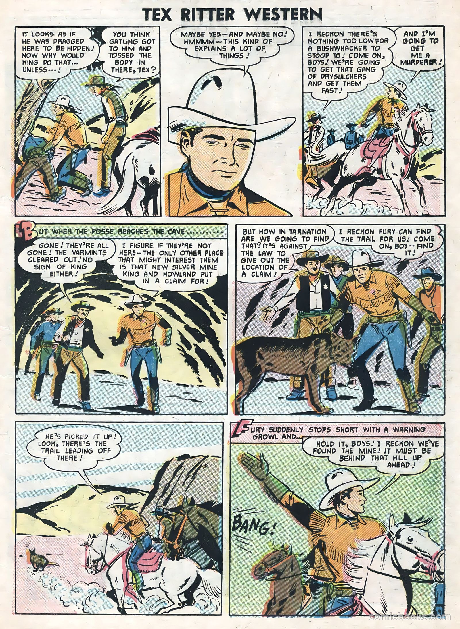 Tex Ritter Western #33 (1956) — page 11 of 36