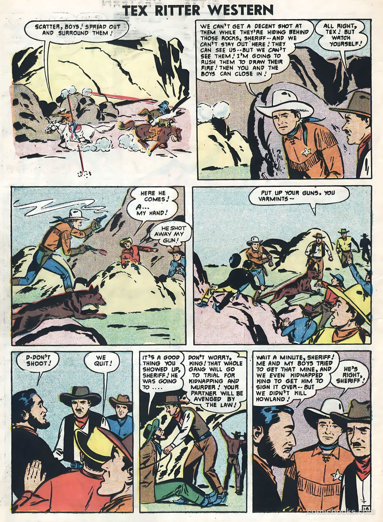 Tex Ritter Western #33 (1956) — page 12 of 36