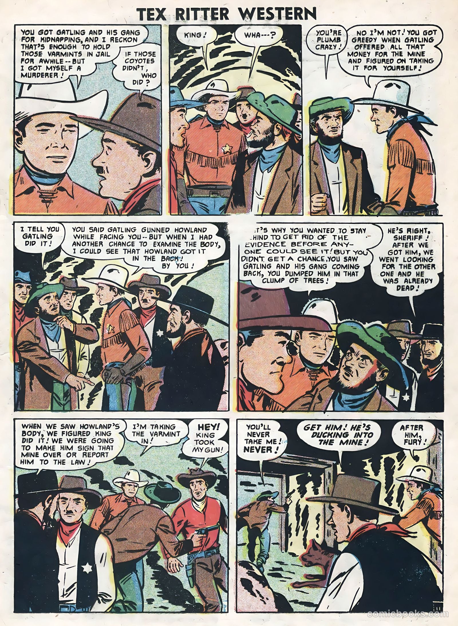 Tex Ritter Western #33 (1956) — page 13 of 36
