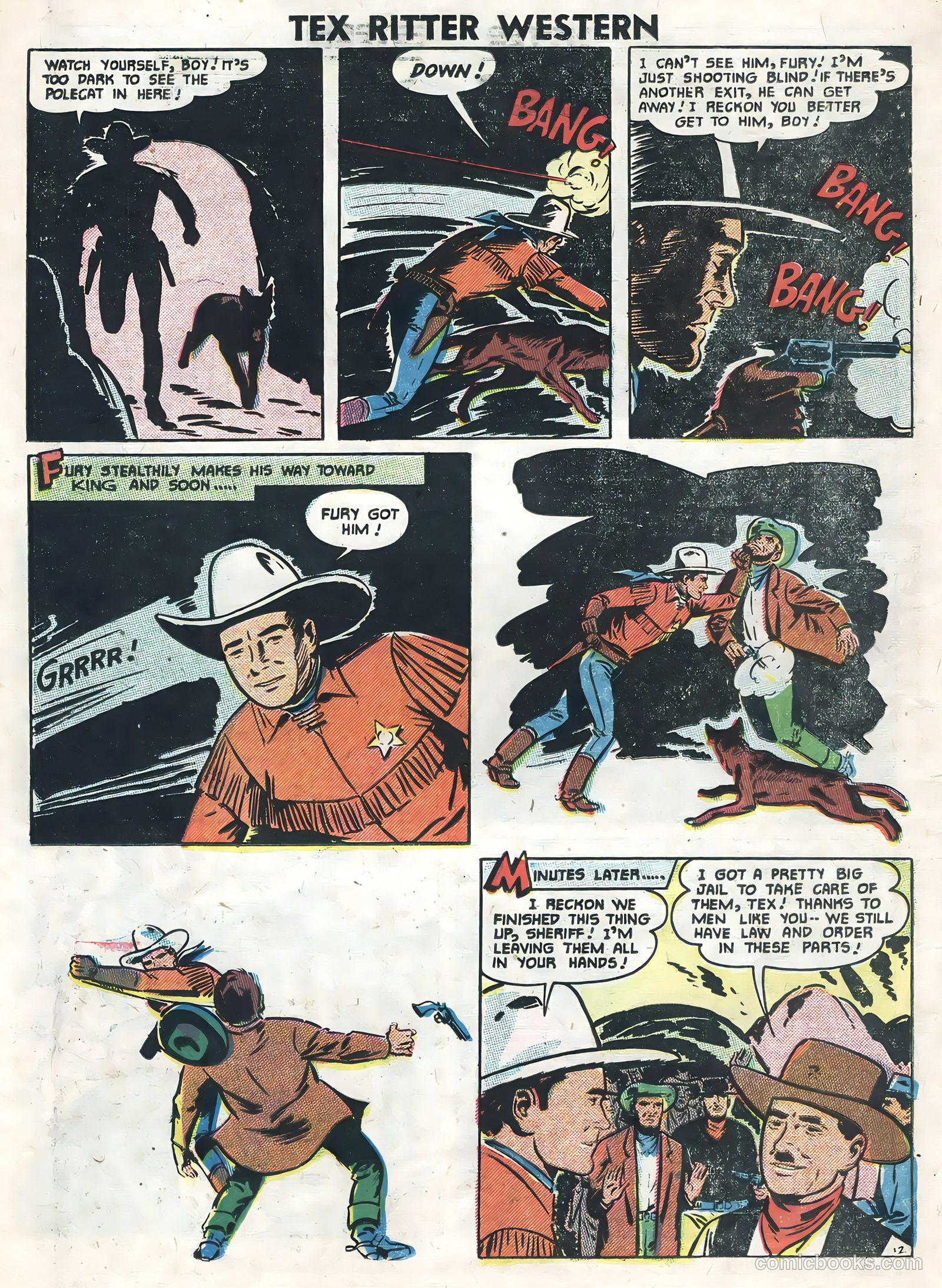 Tex Ritter Western #33 (1956) — page 14 of 36