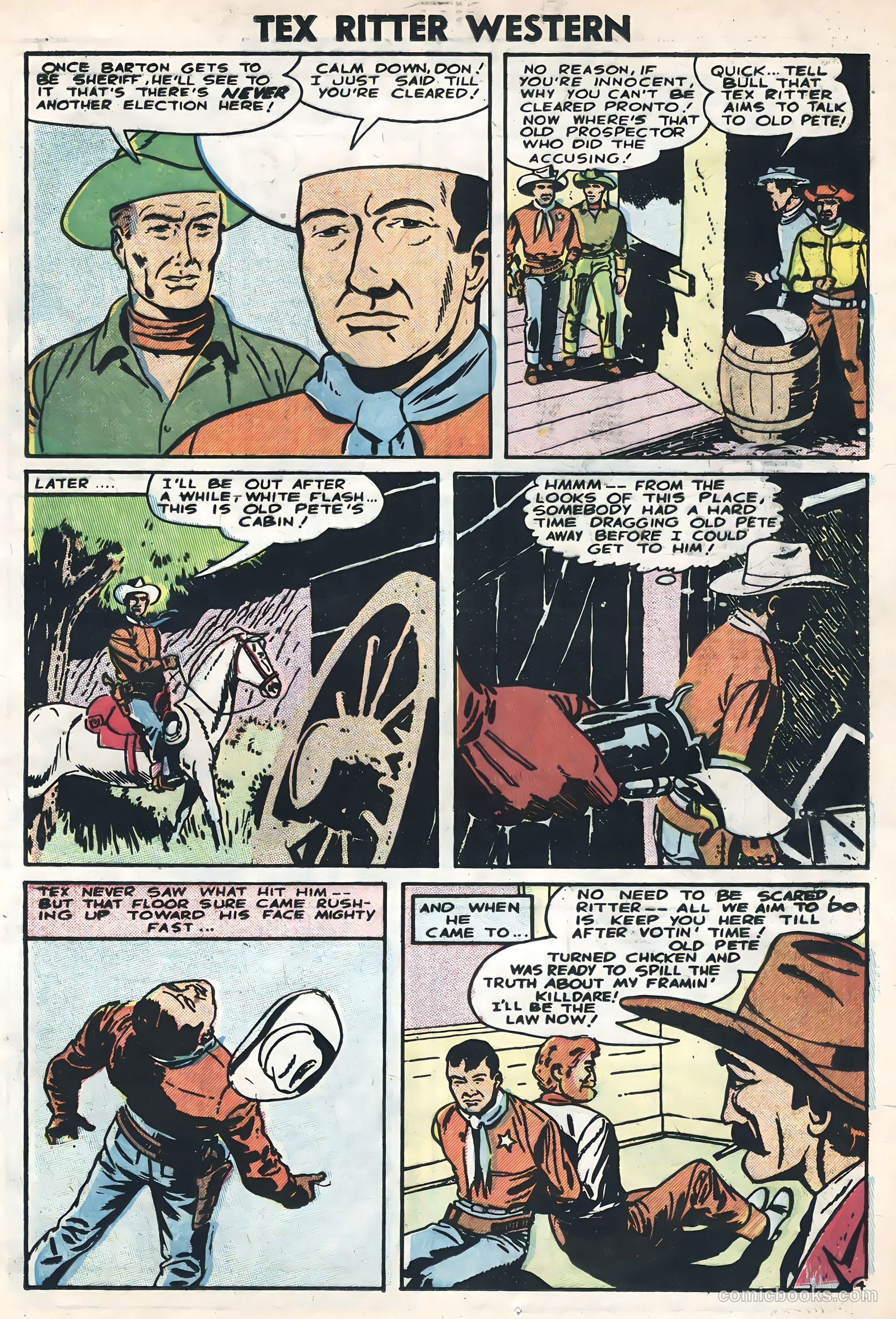 Tex Ritter Western #33 (1956) — page 21 of 36
