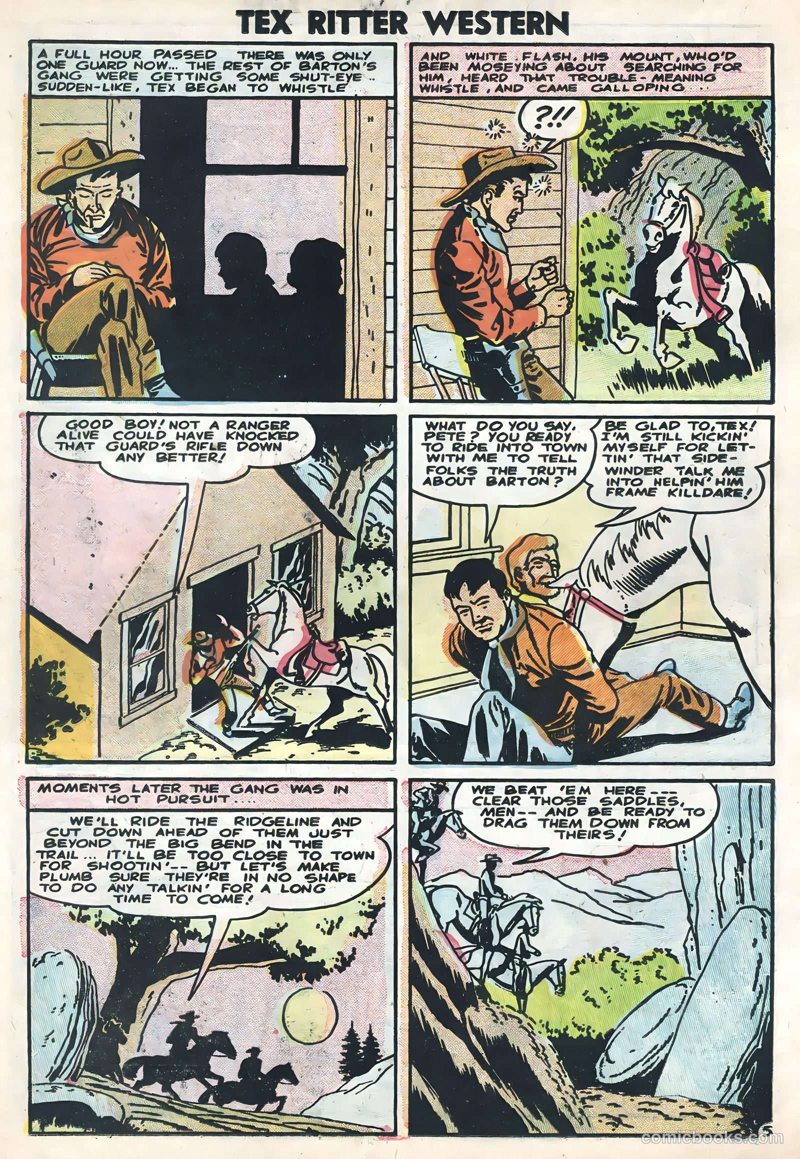 Tex Ritter Western #33 (1956) — page 22 of 36