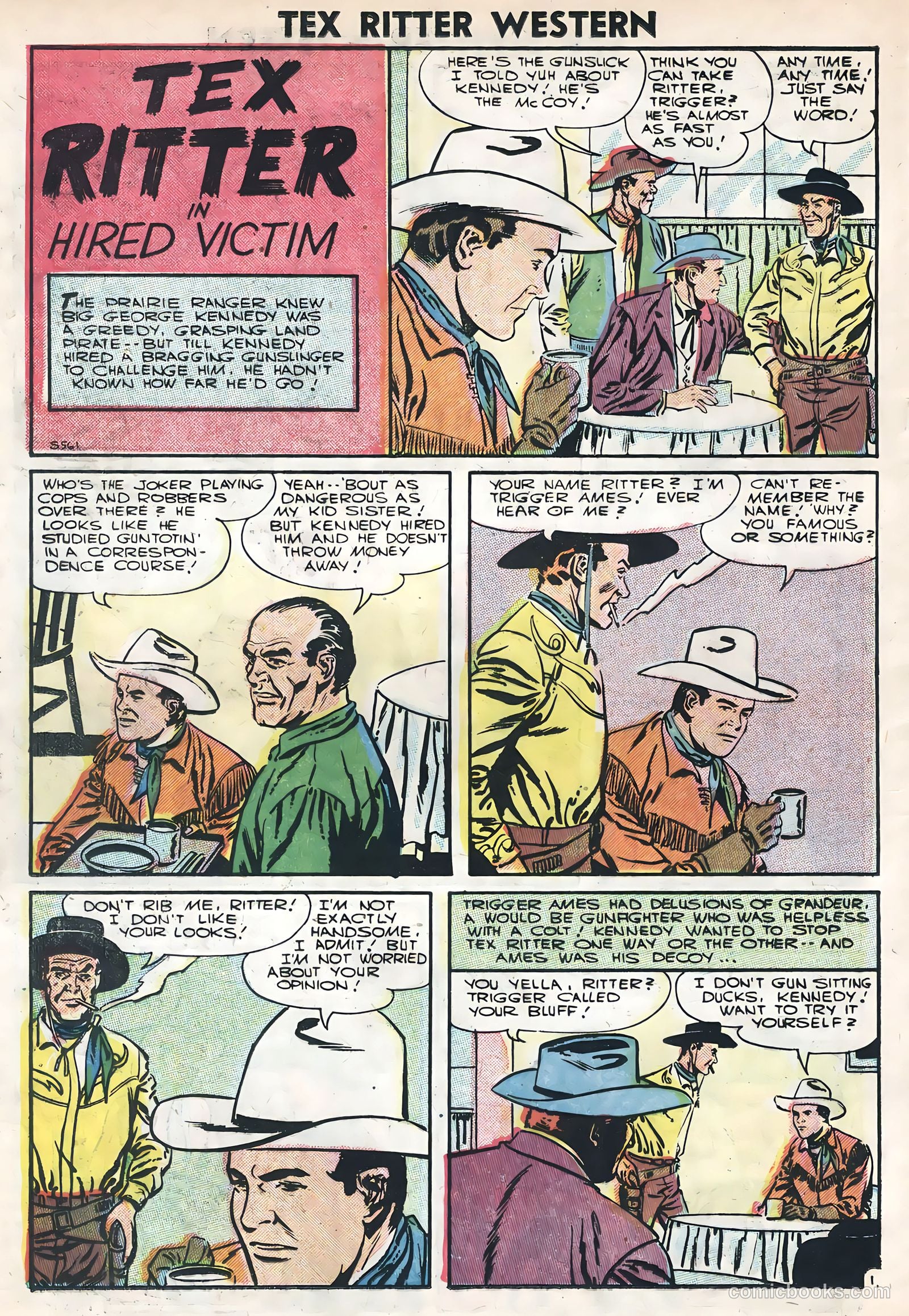 Tex Ritter Western #33 (1956) — page 24 of 36