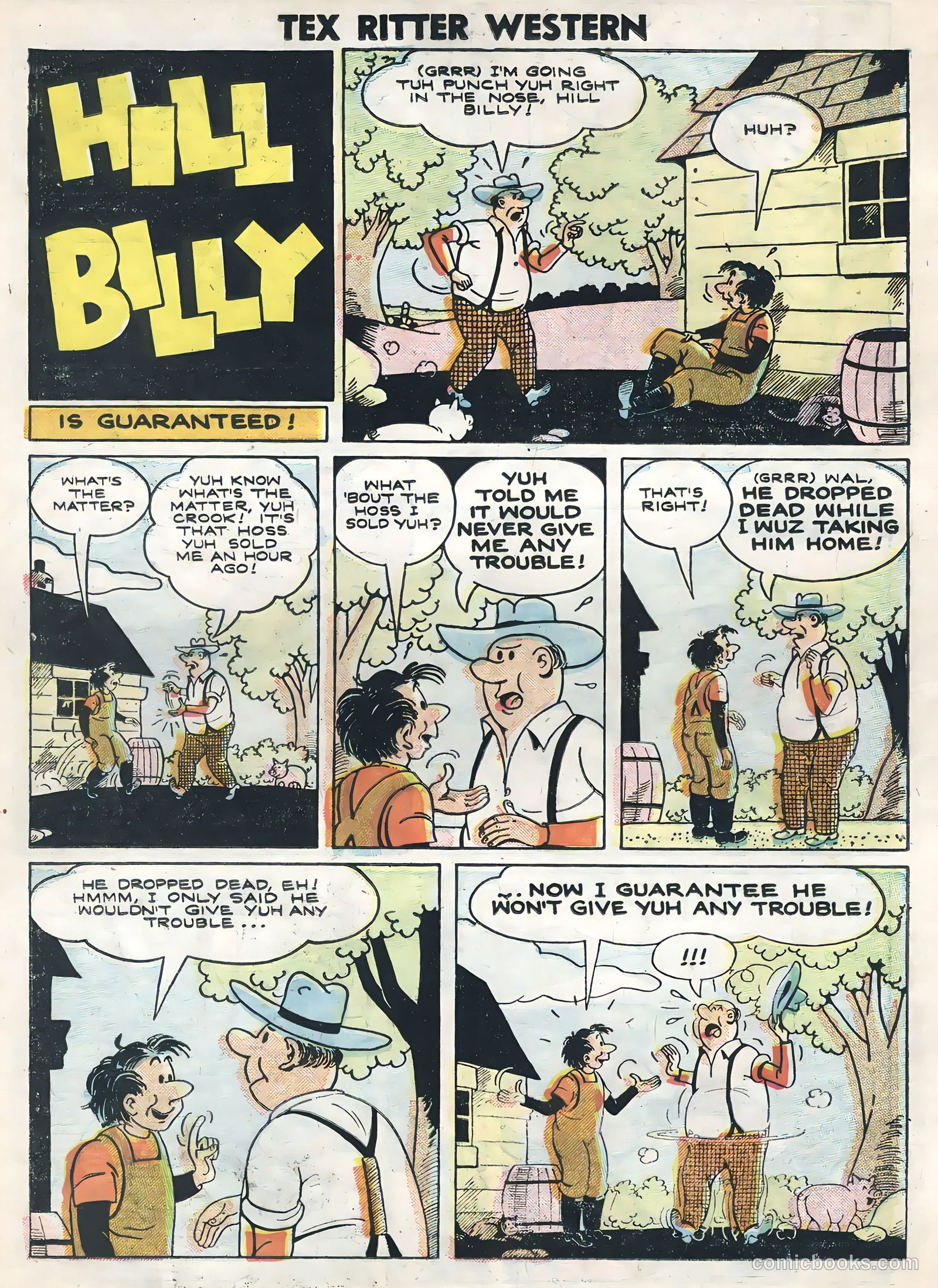 Tex Ritter Western #33 (1956) — page 26 of 36