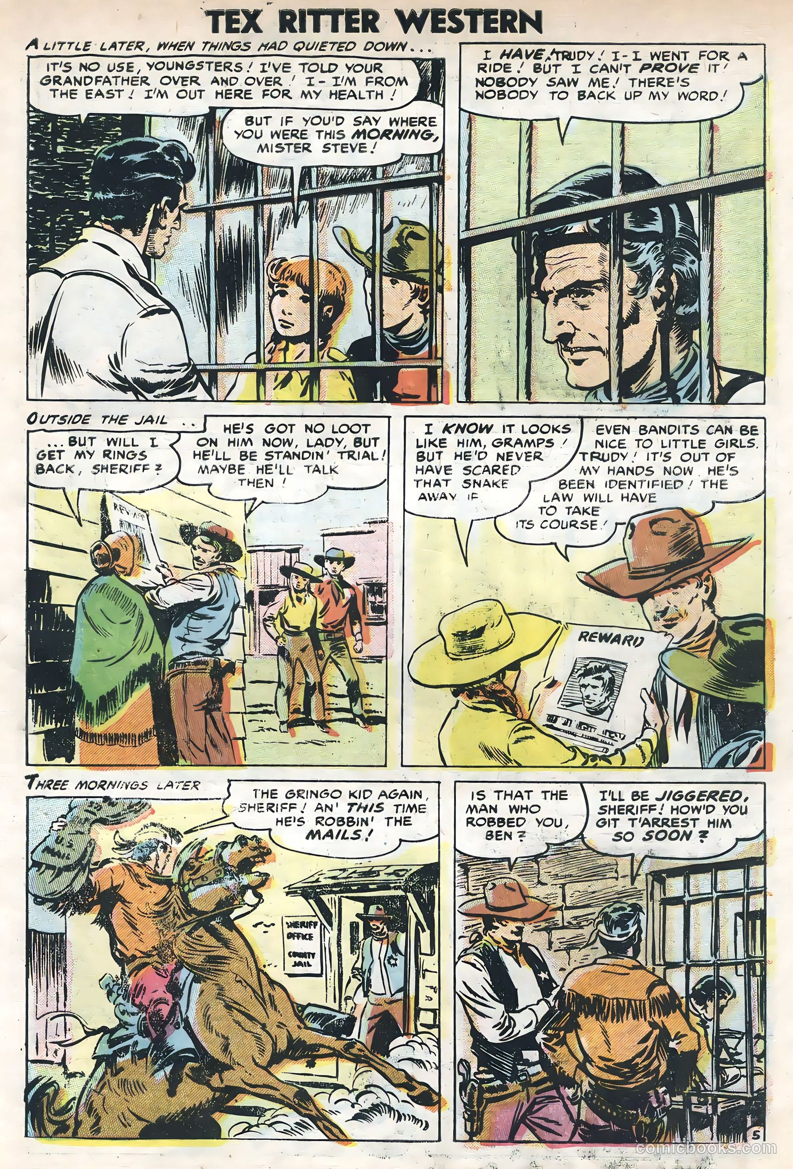 Tex Ritter Western #33 (1956) — page 31 of 36