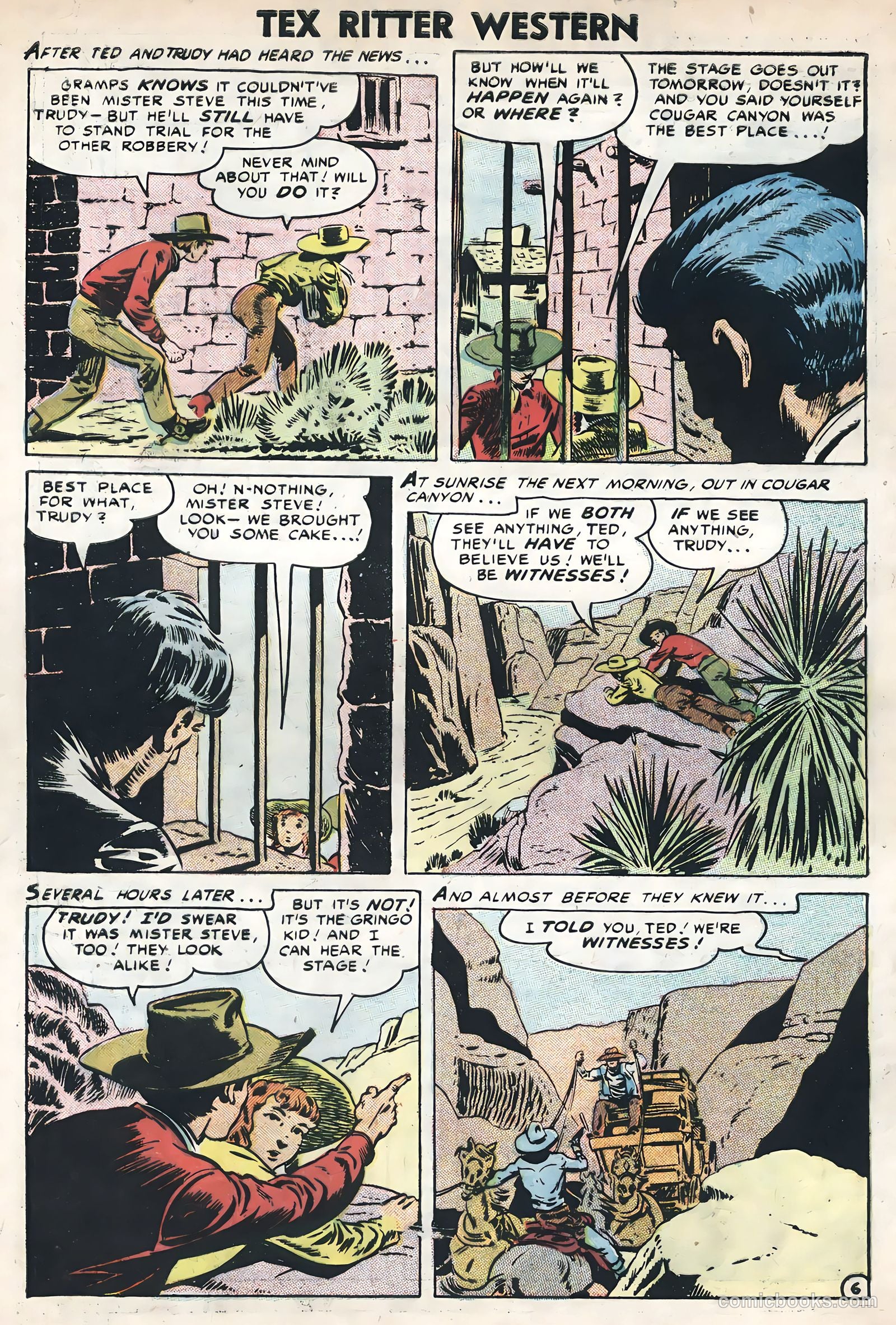 Tex Ritter Western #33 (1956) — page 32 of 36