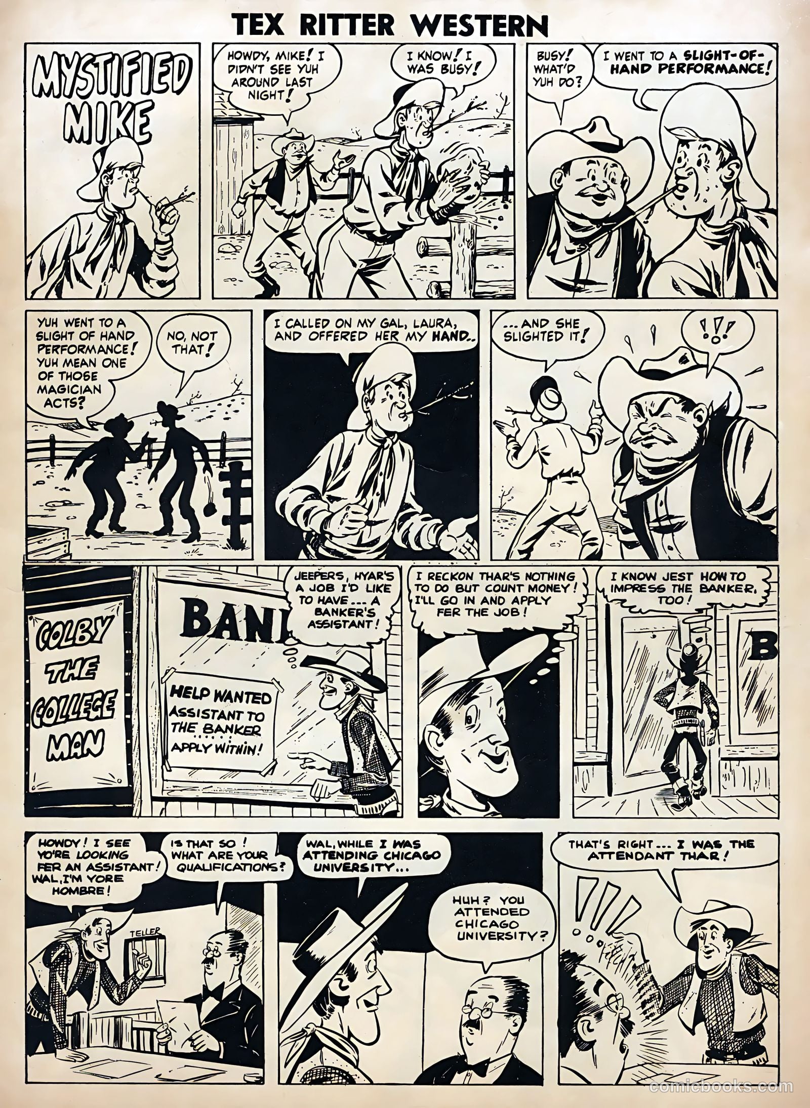 Tex Ritter Western #33 (1956) — page 35 of 36