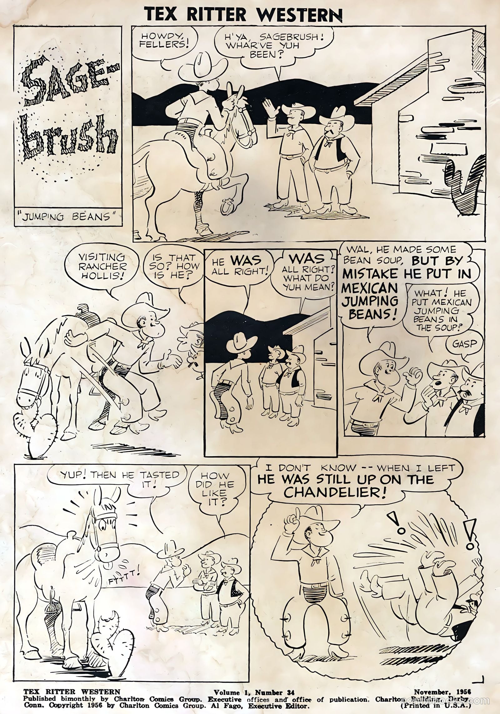 Tex Ritter Western #34 (1956) — page 2 of 36