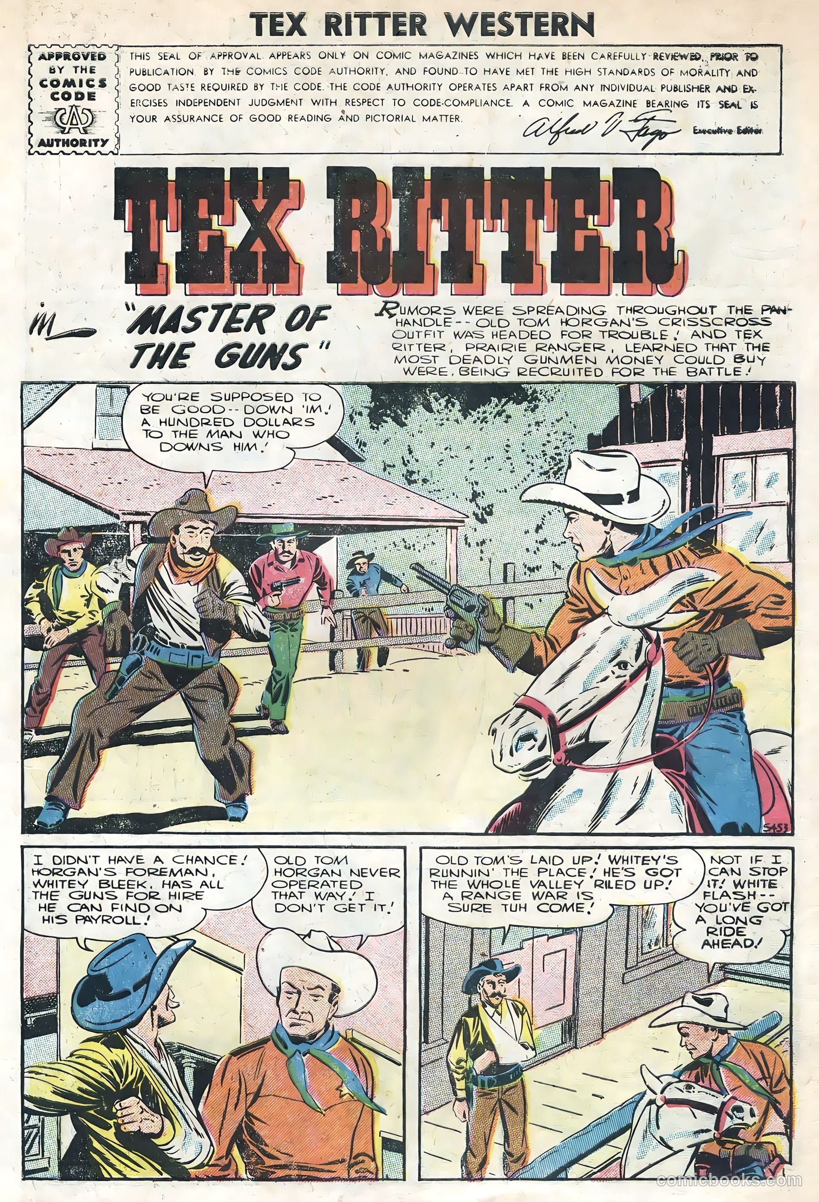 Tex Ritter Western #34 (1956) — page 3 of 36