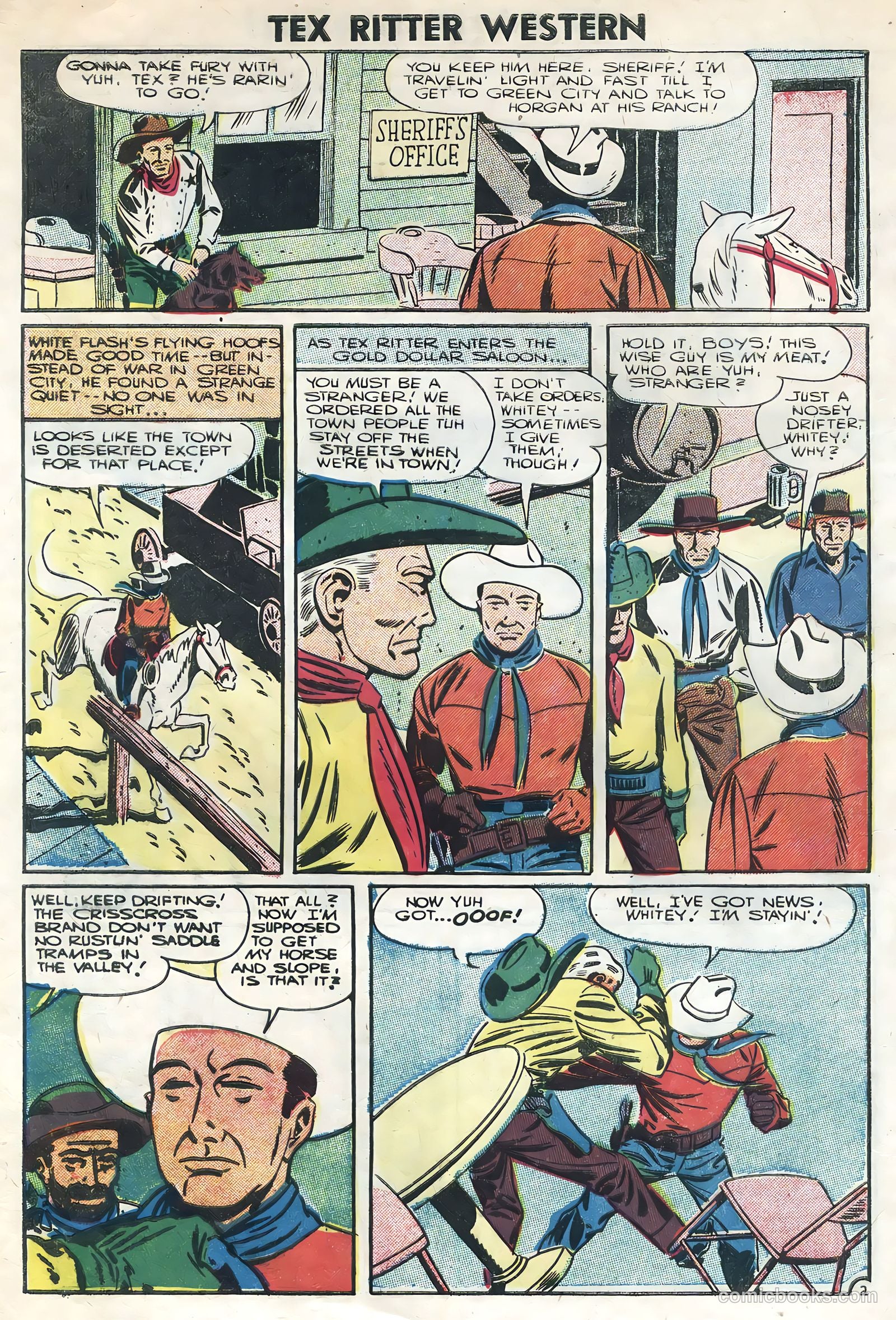 Tex Ritter Western #34 (1956) — page 4 of 36