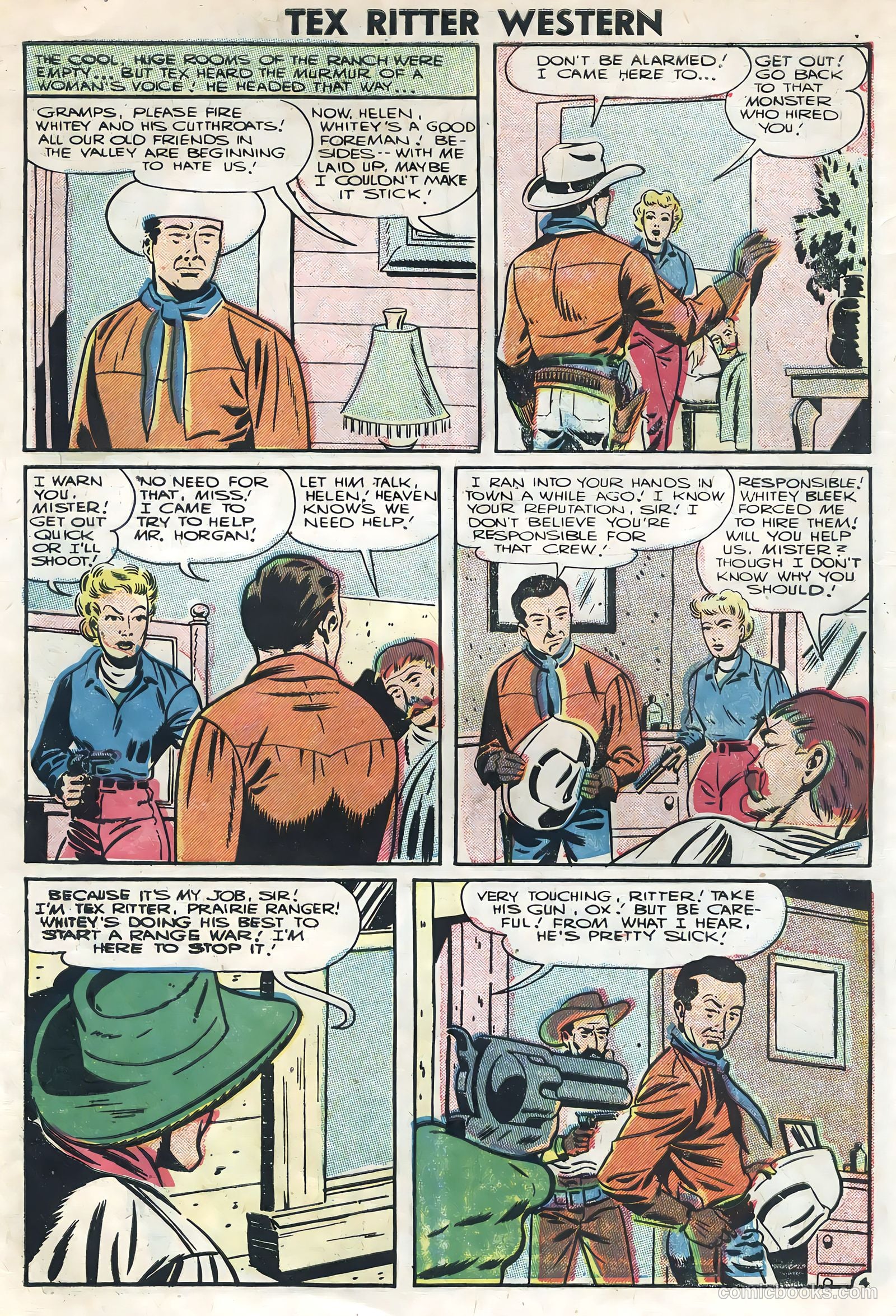 Tex Ritter Western #34 (1956) — page 6 of 36