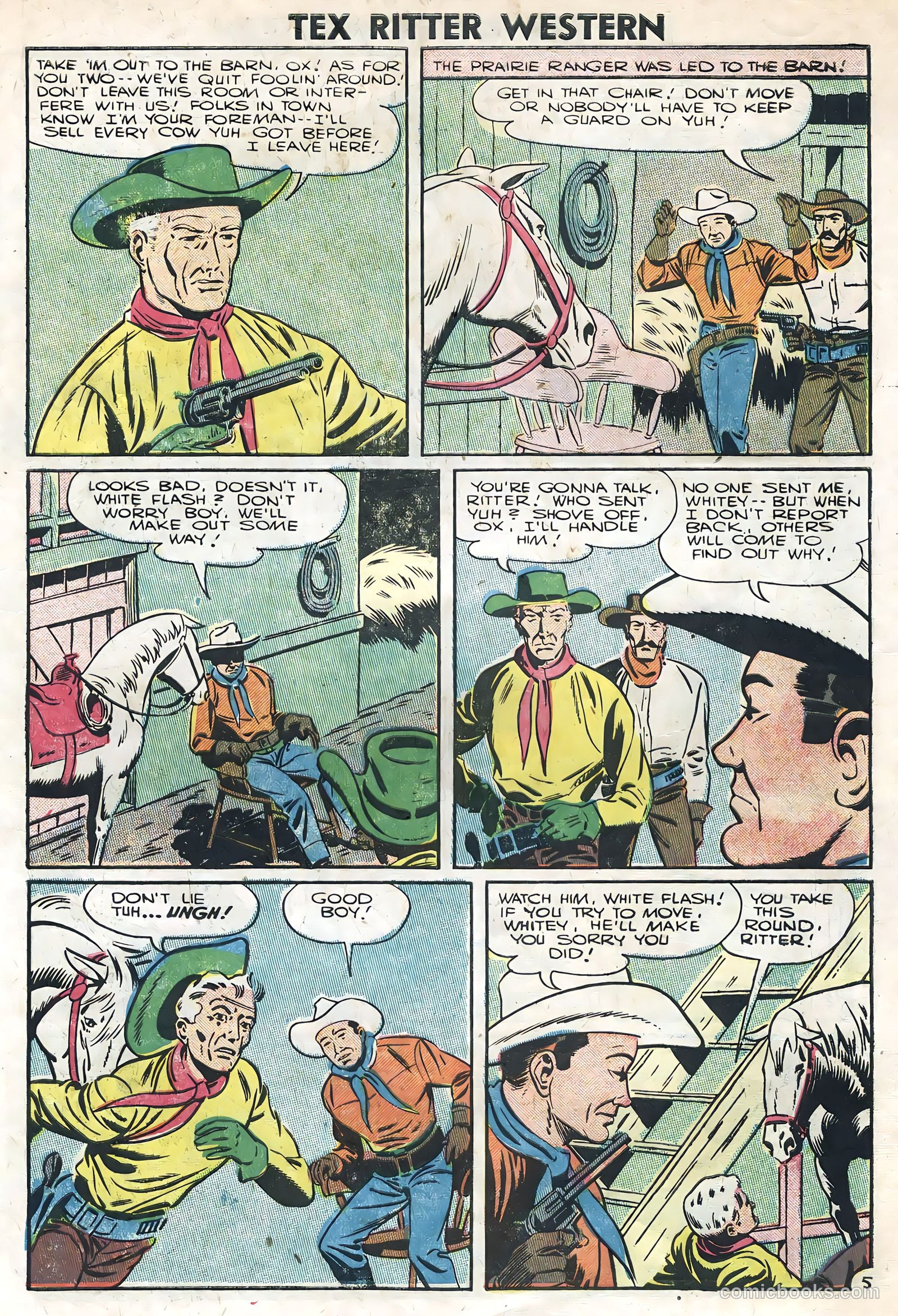 Tex Ritter Western #34 (1956) — page 7 of 36