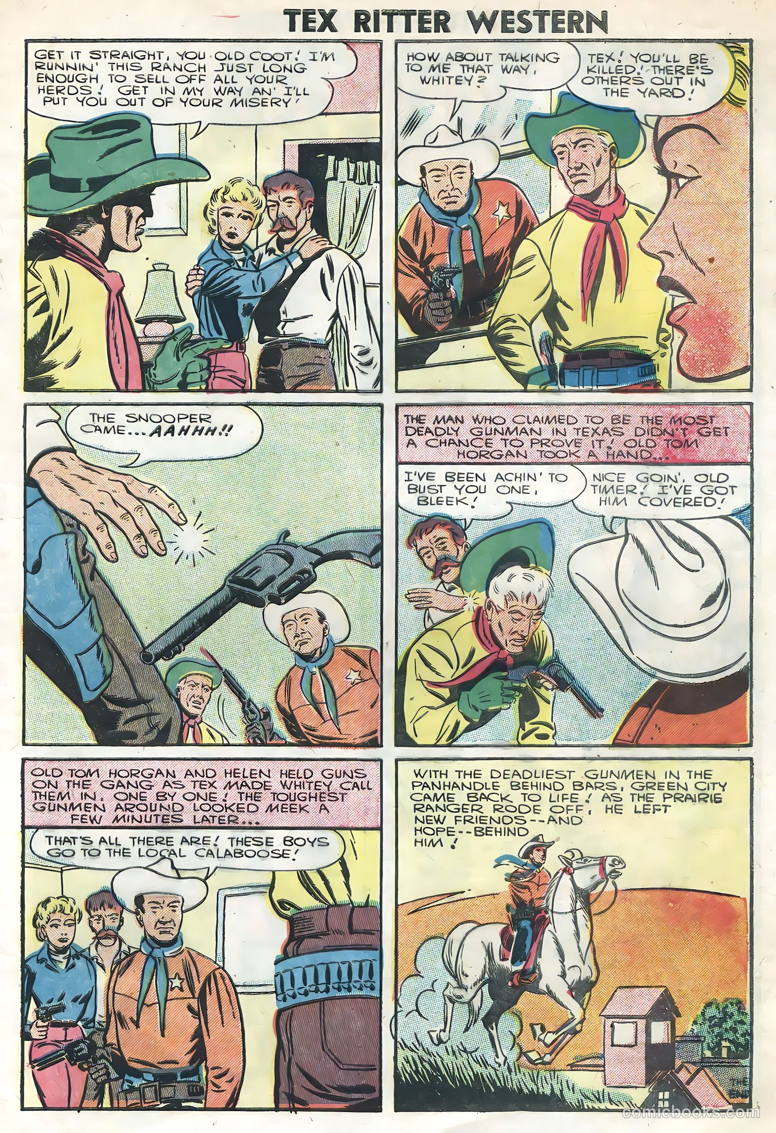 Tex Ritter Western #34 (1956) — page 9 of 36