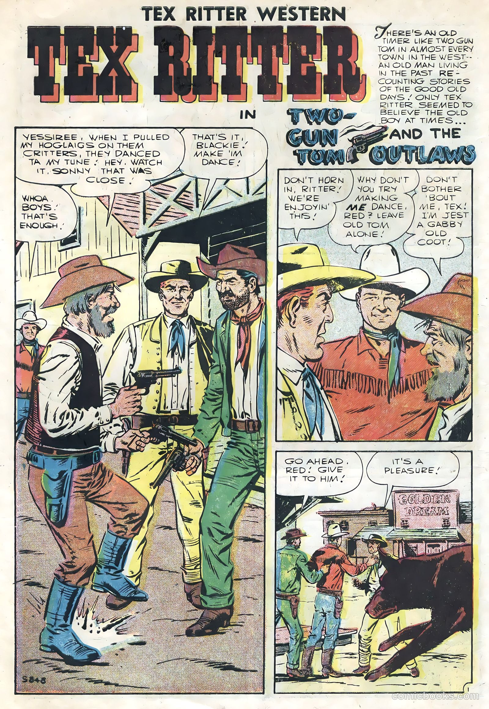 Tex Ritter Western #34 (1956) — page 10 of 36