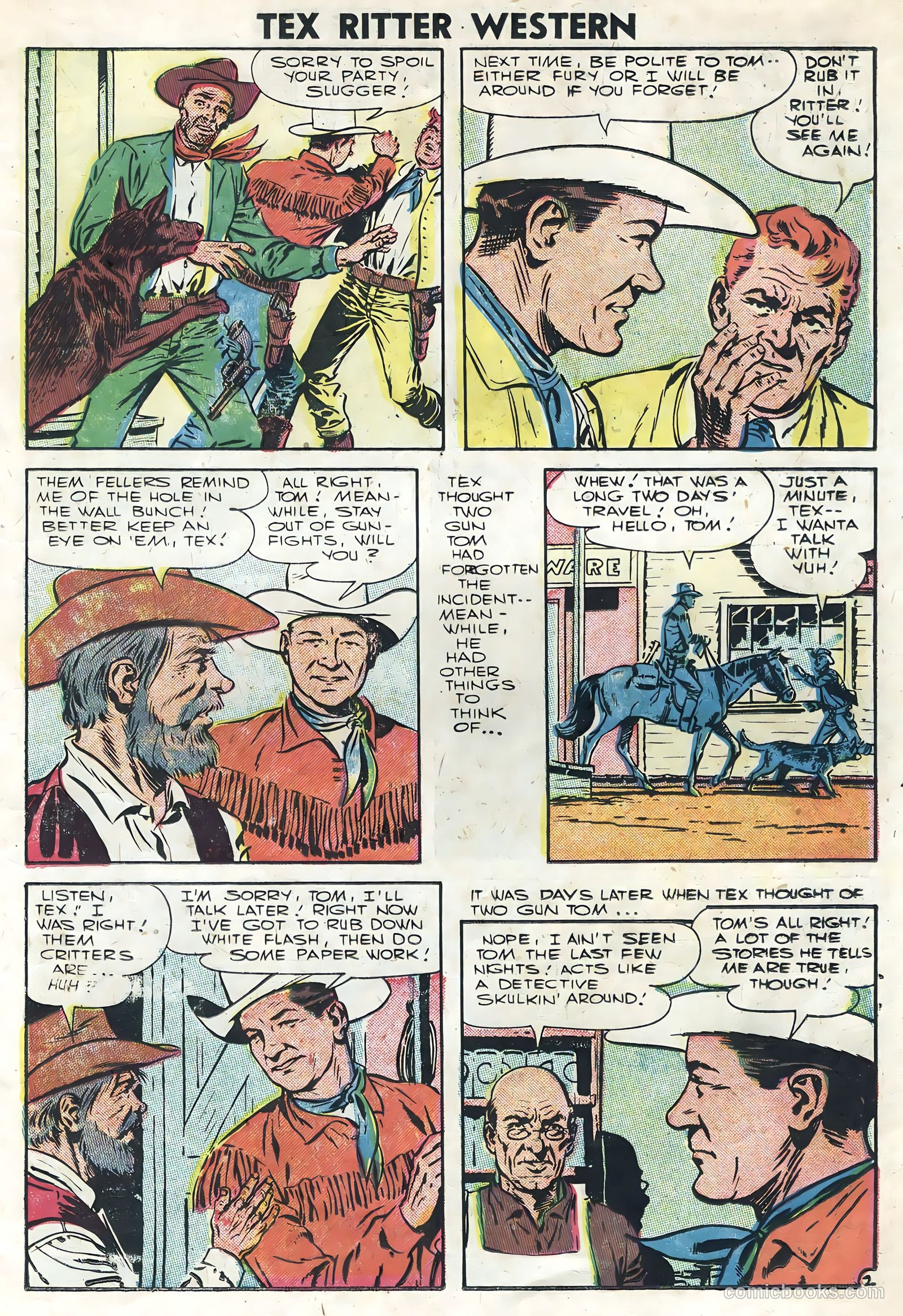 Tex Ritter Western #34 (1956) — page 11 of 36