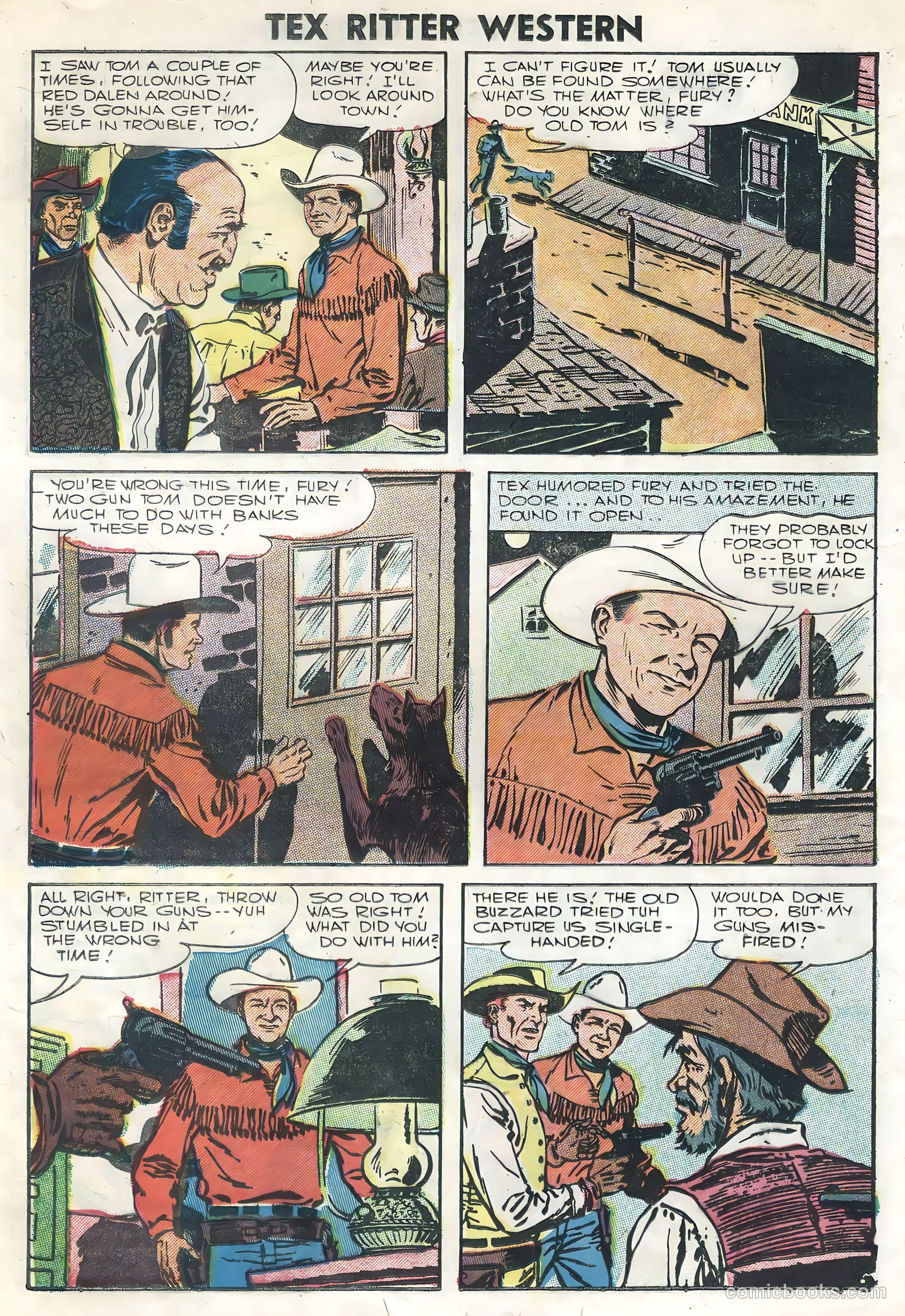 Tex Ritter Western #34 (1956) — page 12 of 36