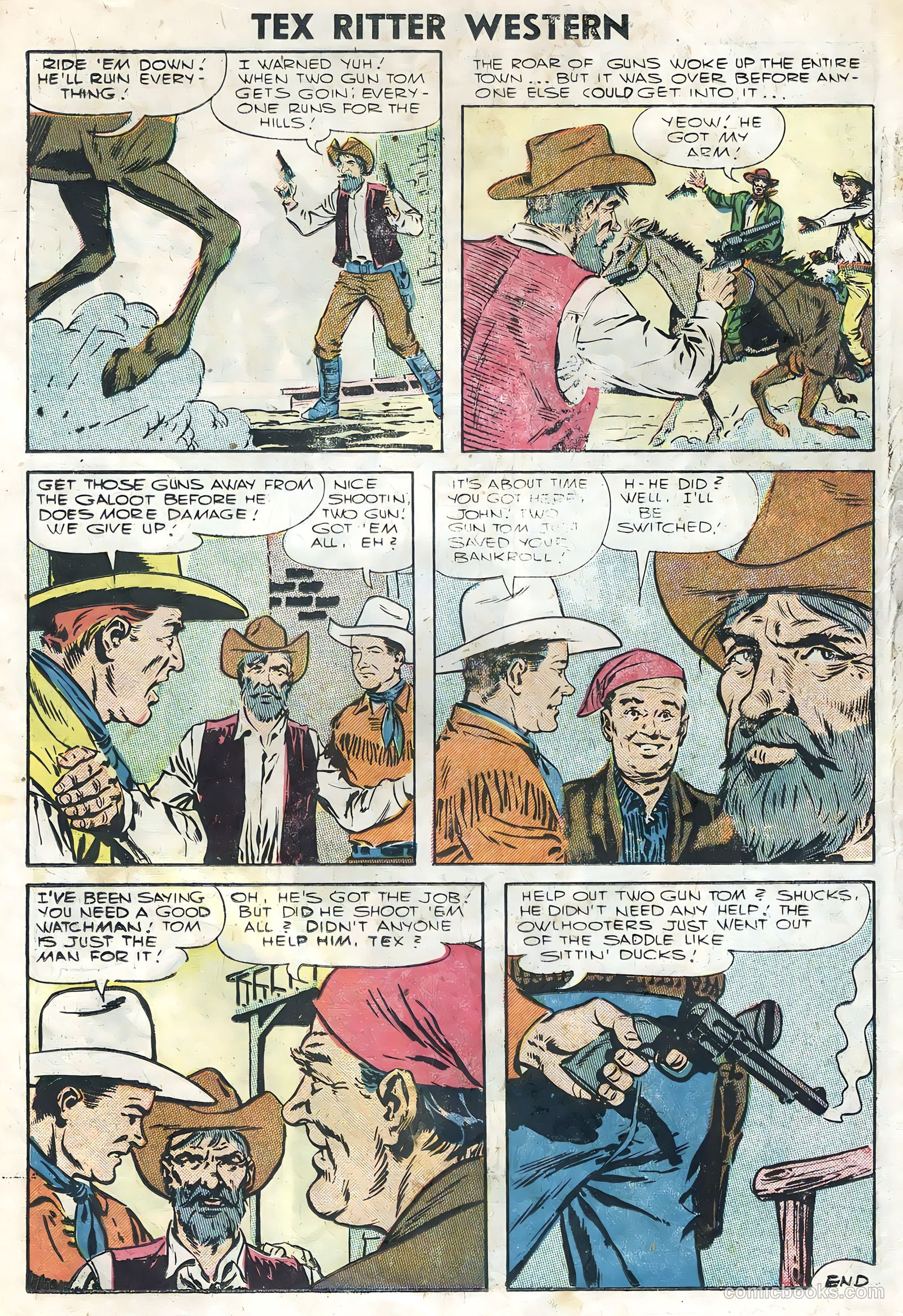 Tex Ritter Western #34 (1956) — page 14 of 36