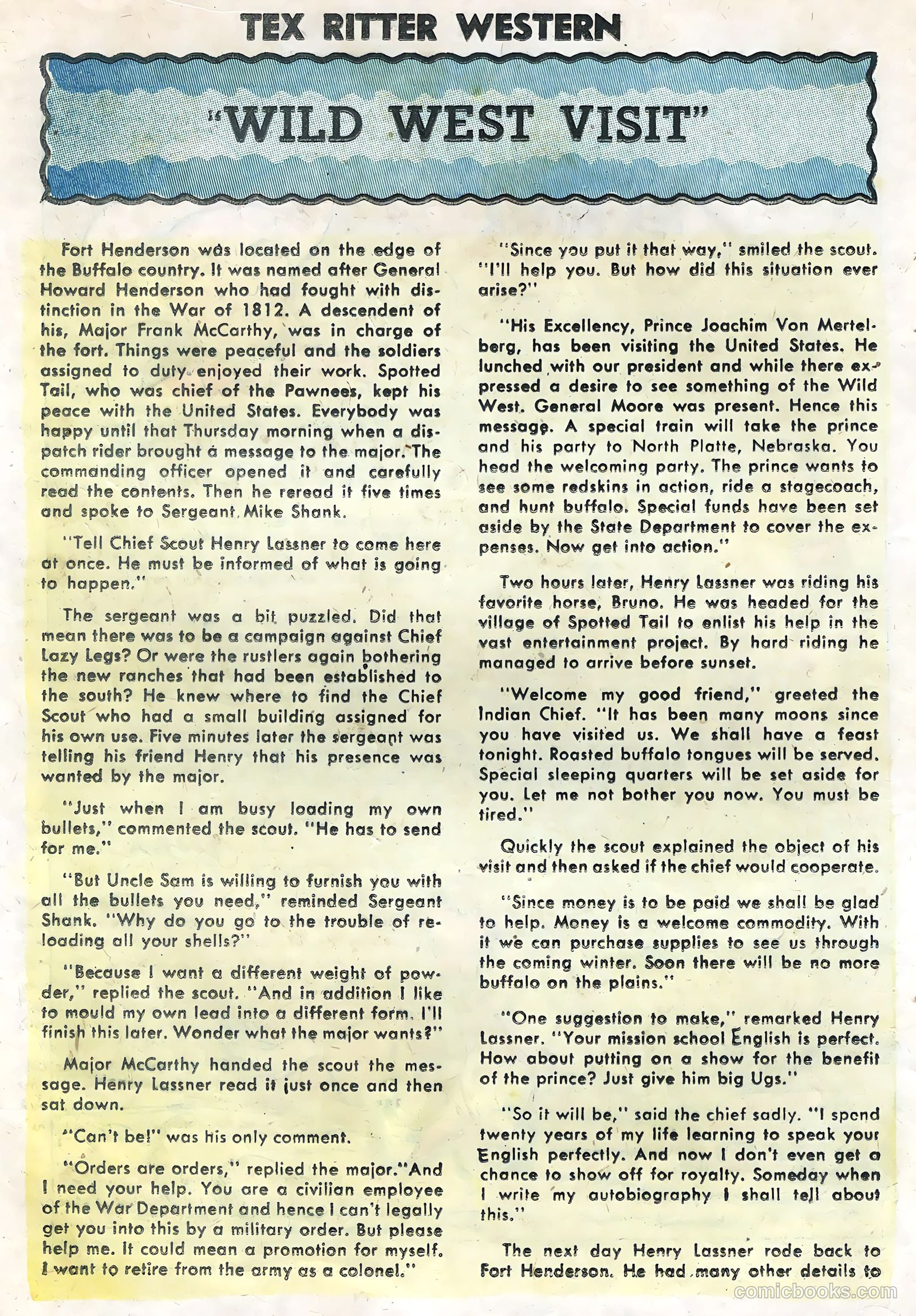 Tex Ritter Western #34 (1956) — page 16 of 36
