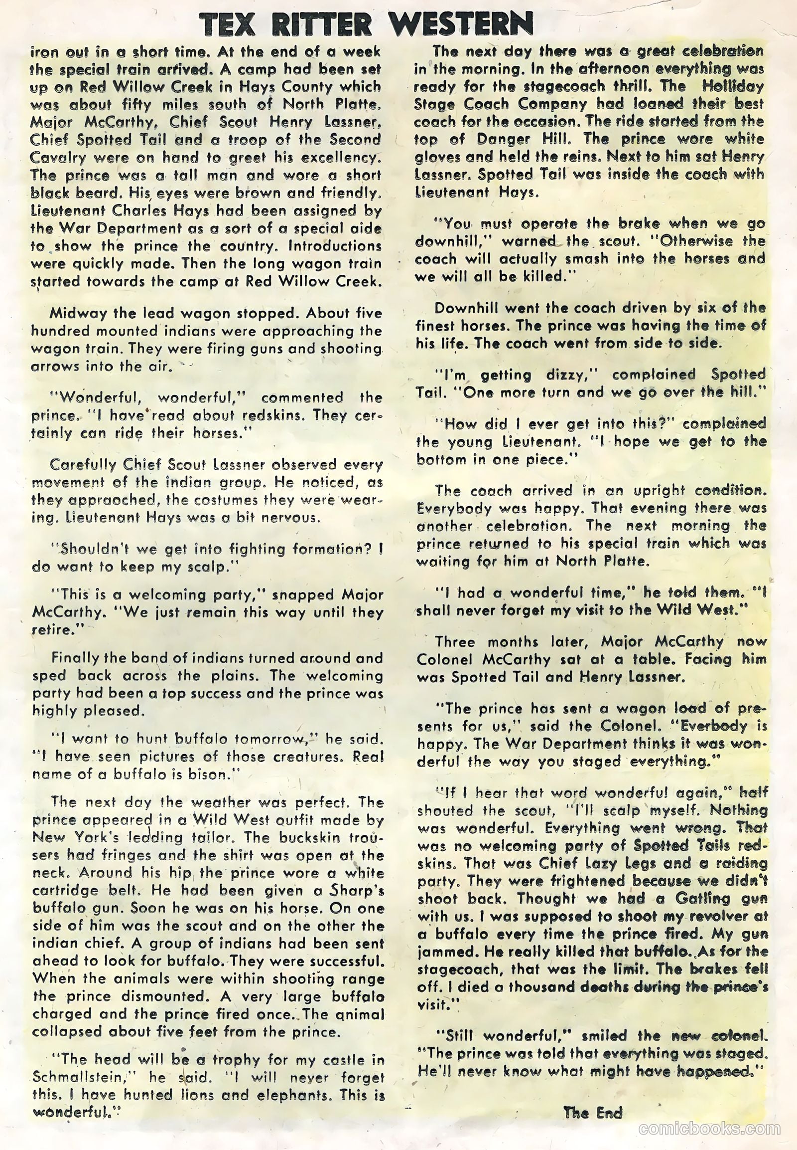 Tex Ritter Western #34 (1956) — page 17 of 36