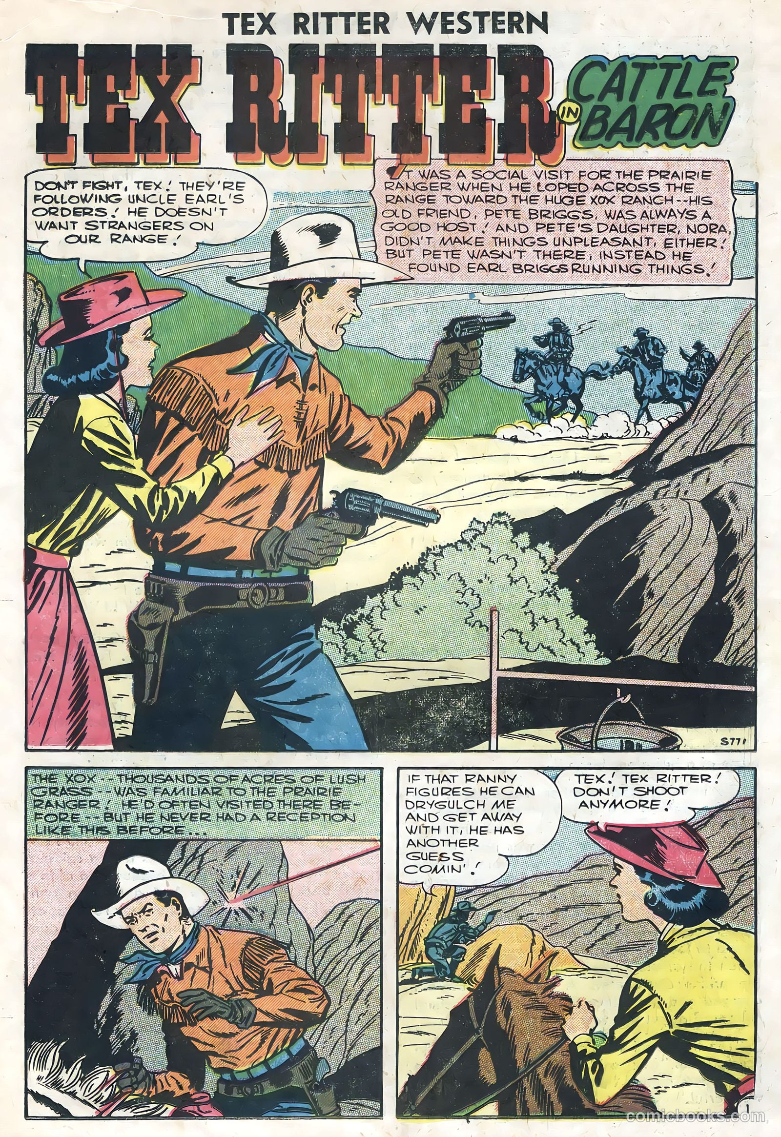Tex Ritter Western #34 (1956) — page 18 of 36