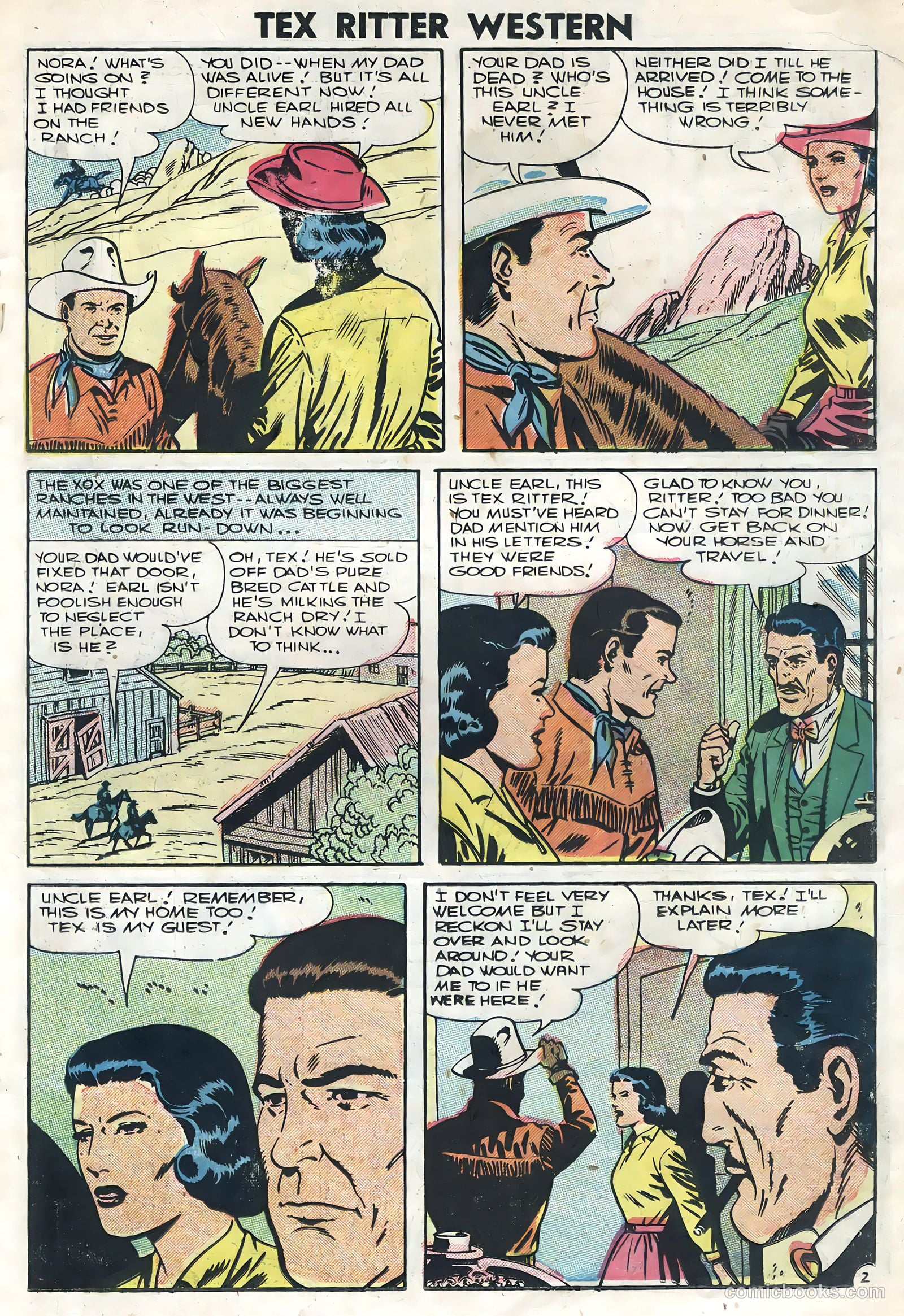 Tex Ritter Western #34 (1956) — page 19 of 36