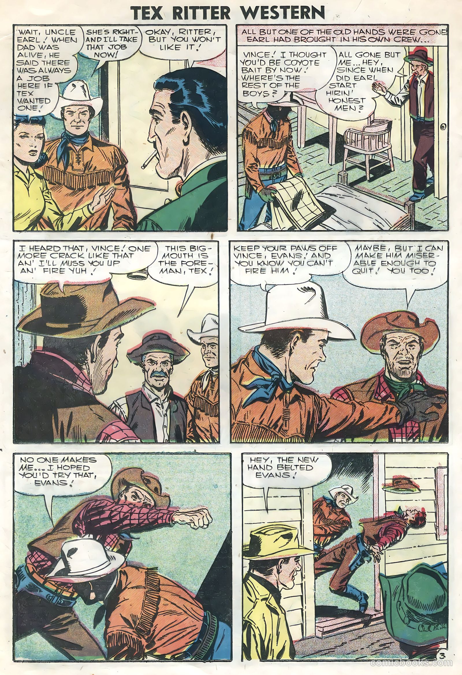 Tex Ritter Western #34 (1956) — page 20 of 36