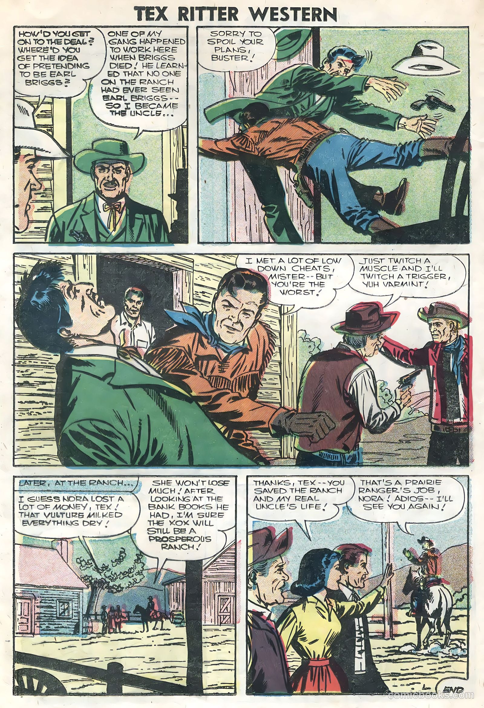 Tex Ritter Western #34 (1956) — page 24 of 36