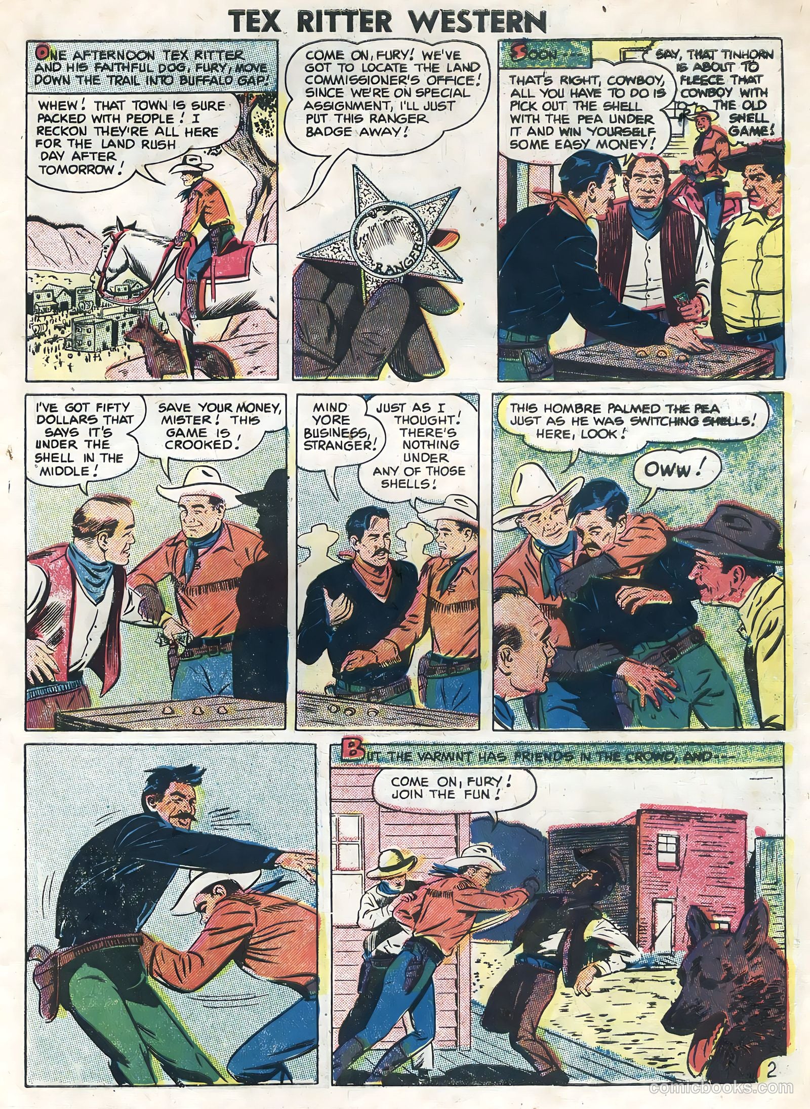 Tex Ritter Western #34 (1956) — page 27 of 36