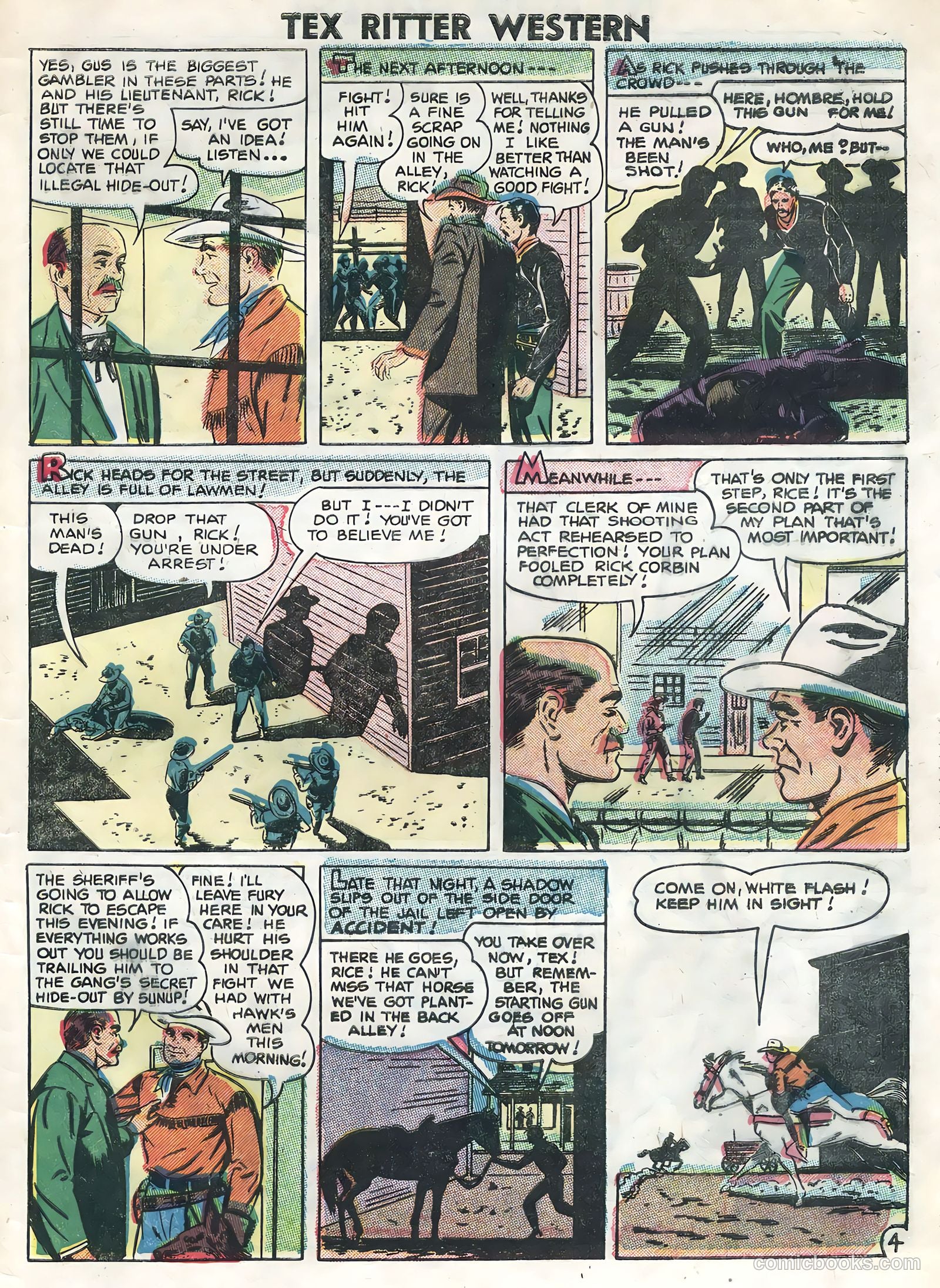Tex Ritter Western #34 (1956) — page 29 of 36