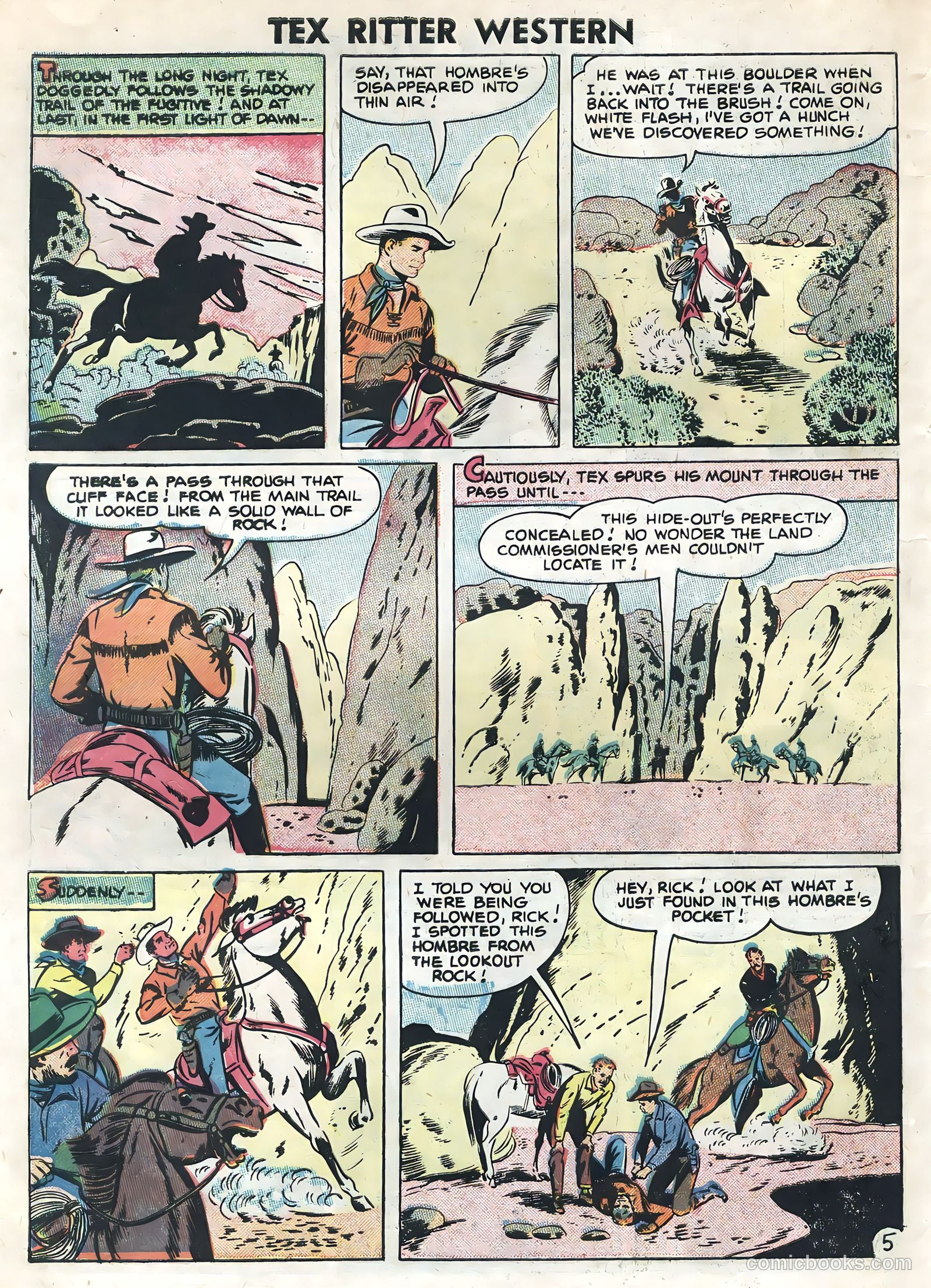 Tex Ritter Western #34 (1956) — page 30 of 36
