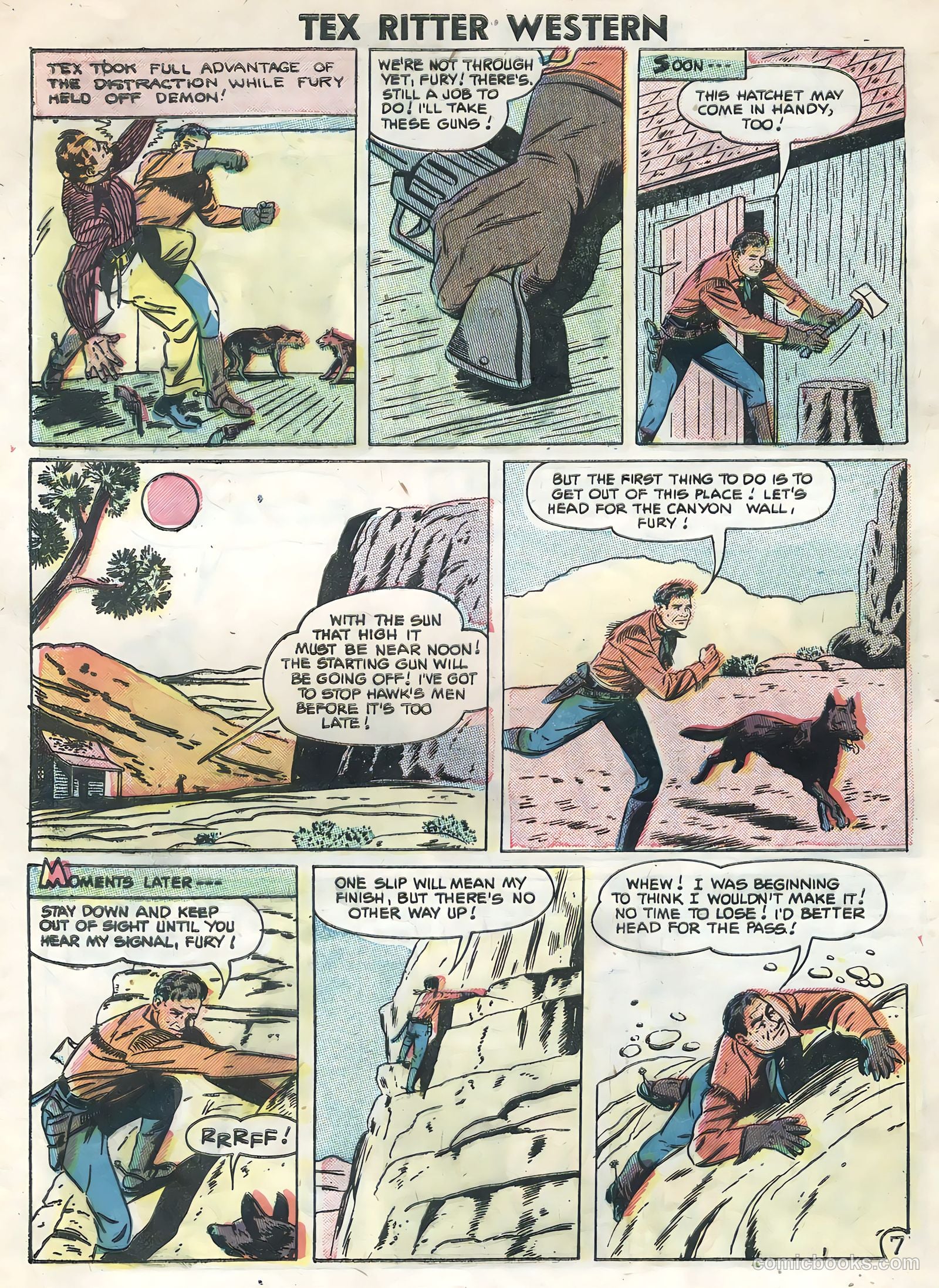 Tex Ritter Western #34 (1956) — page 32 of 36