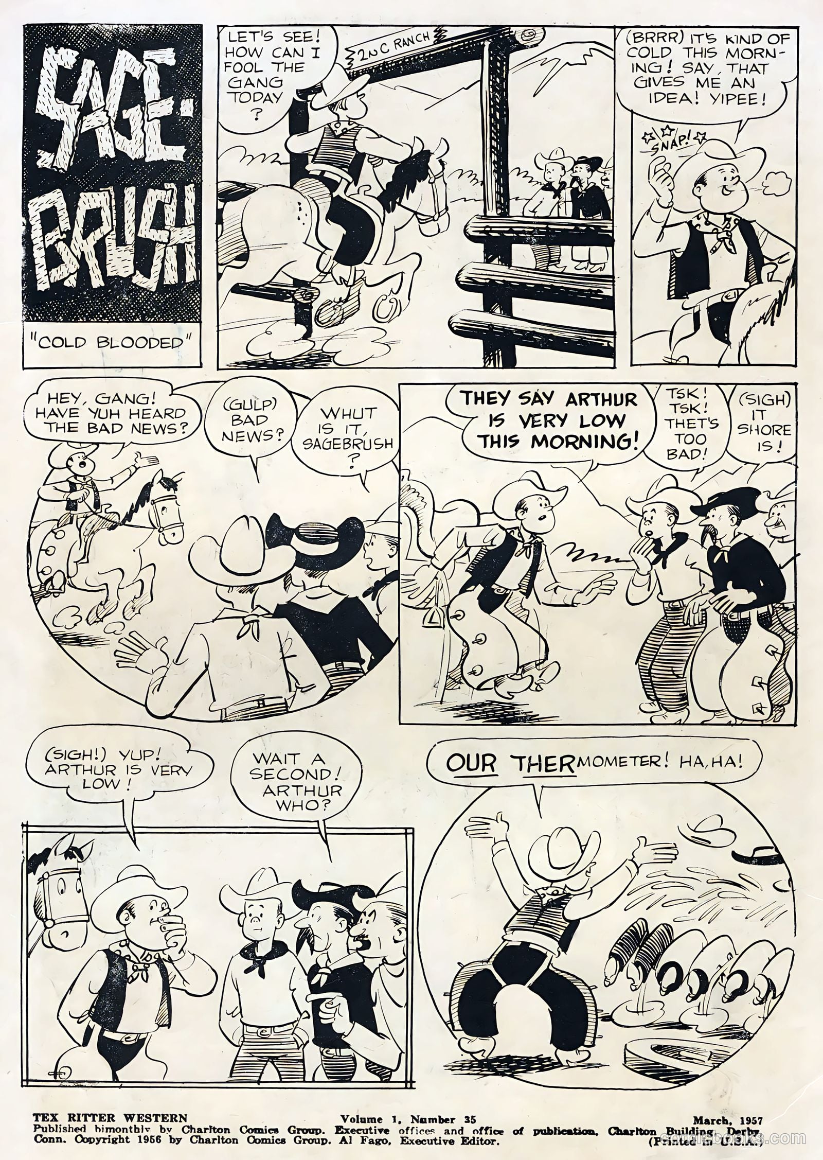 Tex Ritter Western #35 (1957) — page 2 of 36