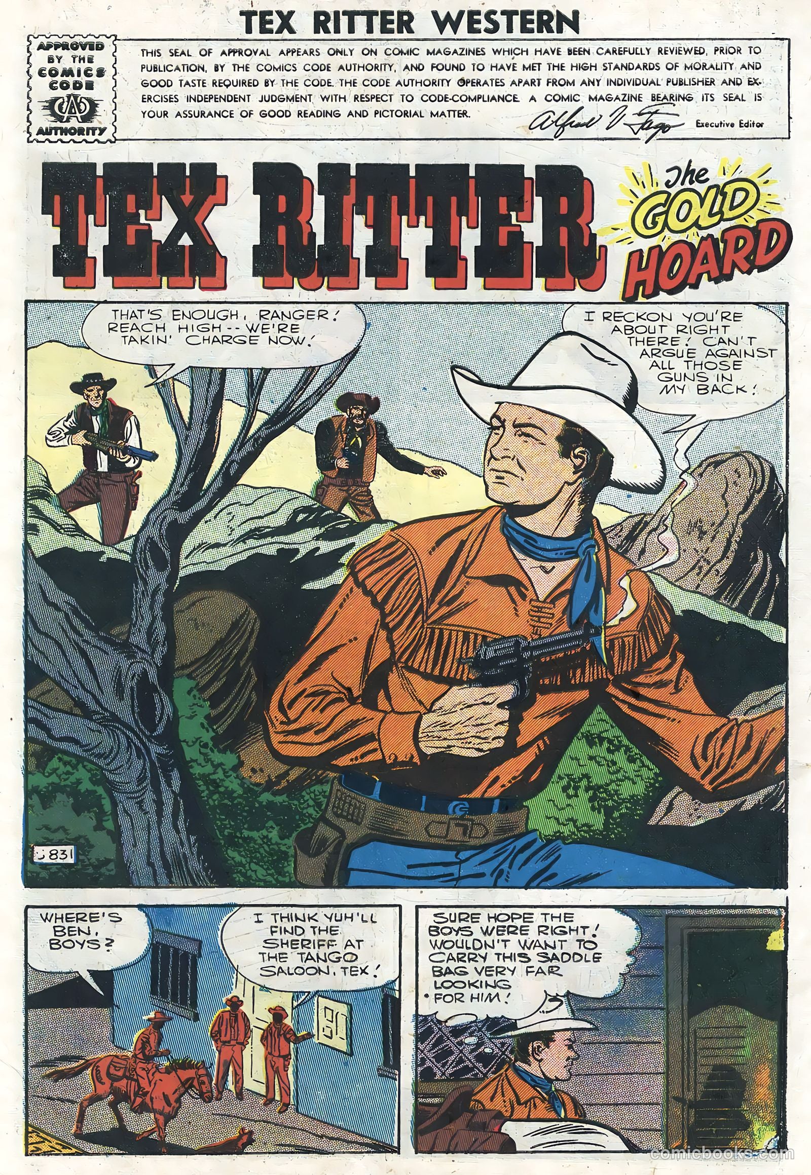 Tex Ritter Western #35 (1957) — page 3 of 36